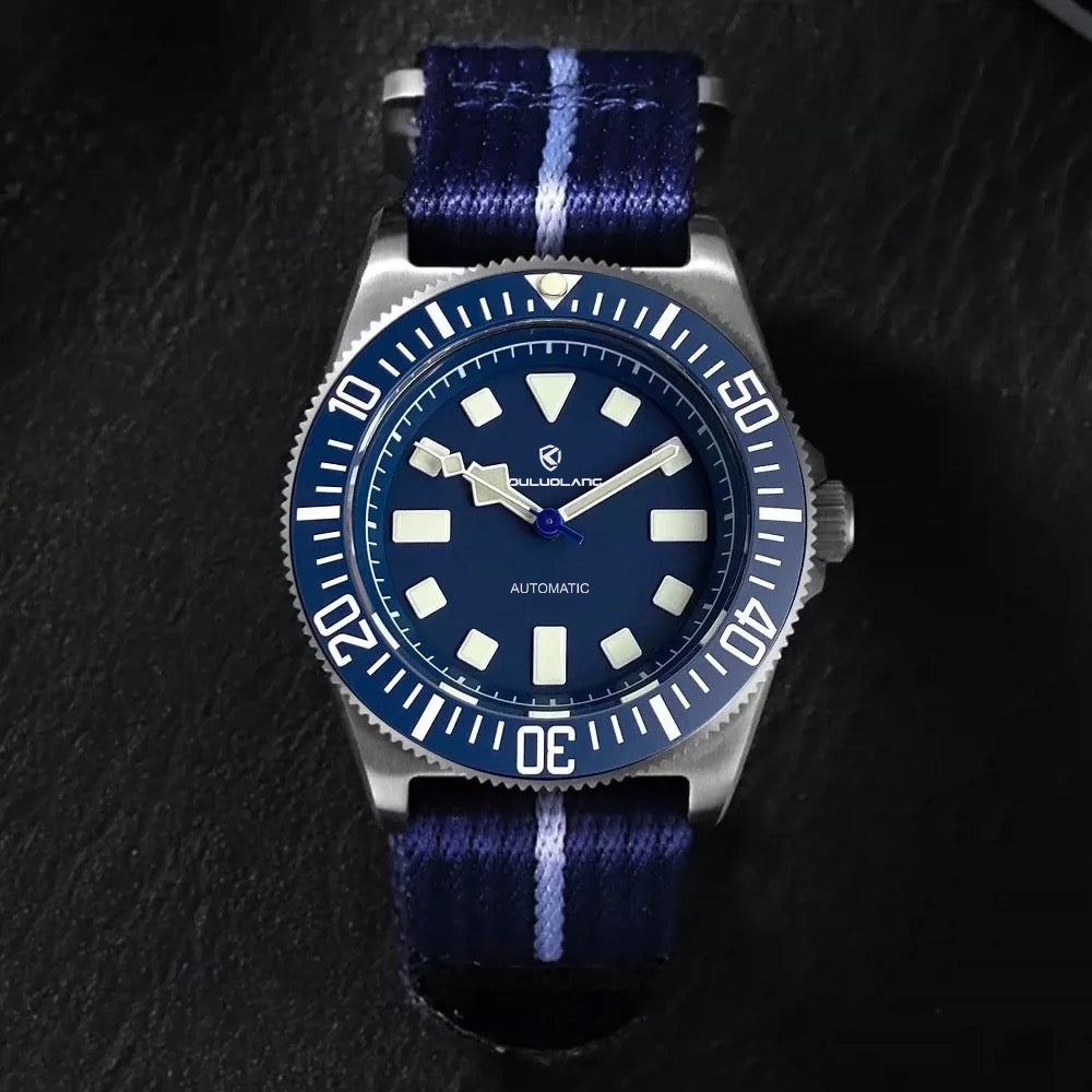 Titanium diving watch Blue