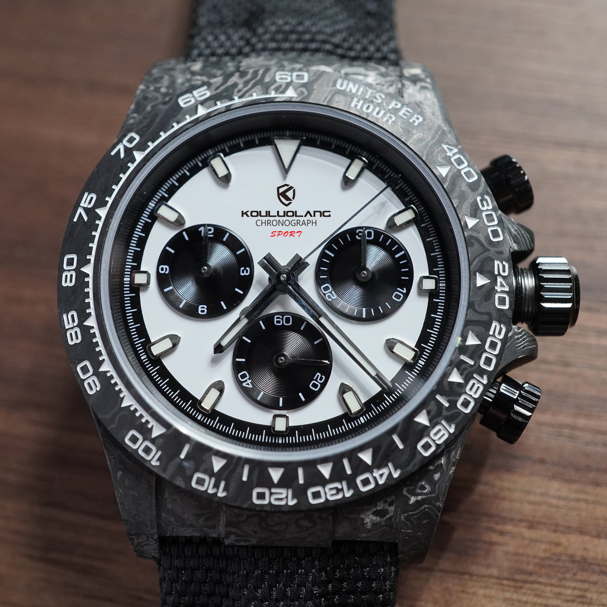 Carbon Fiber Panda Chronograph