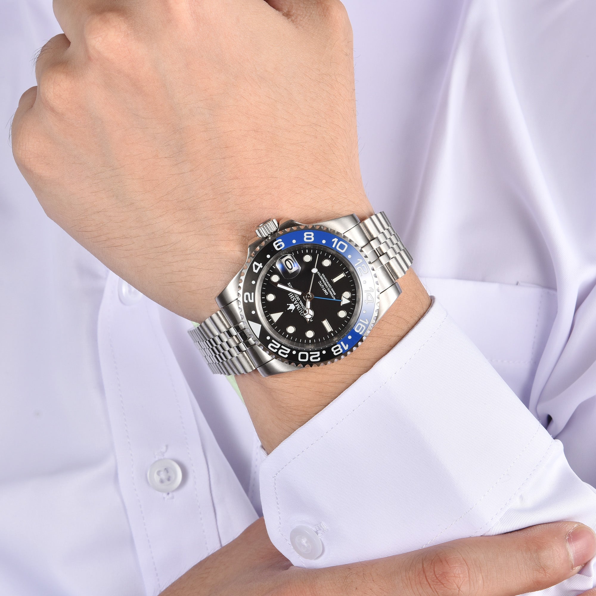 GMT NH34 watches blue-black
