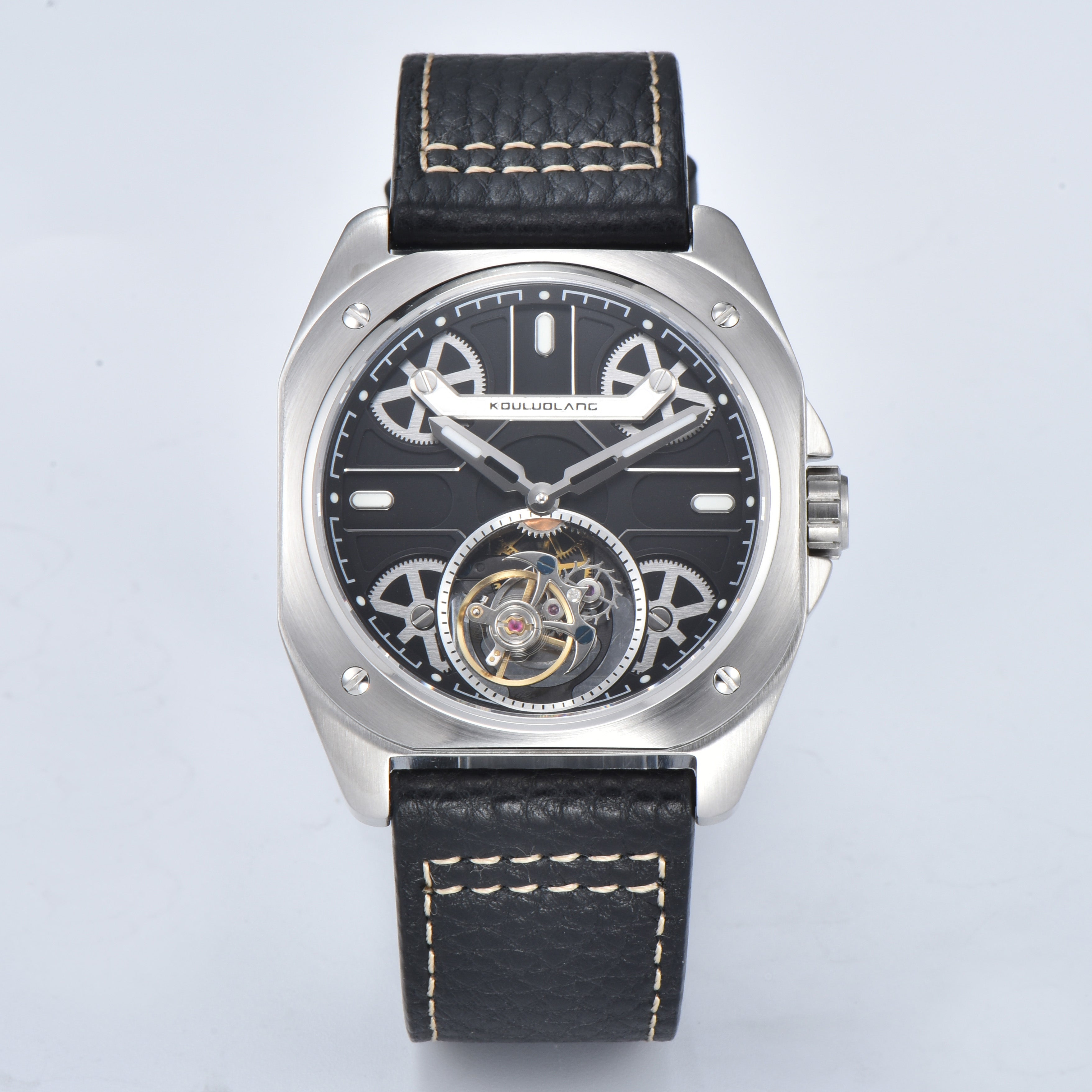 Tourbillon Barrel Shape Black