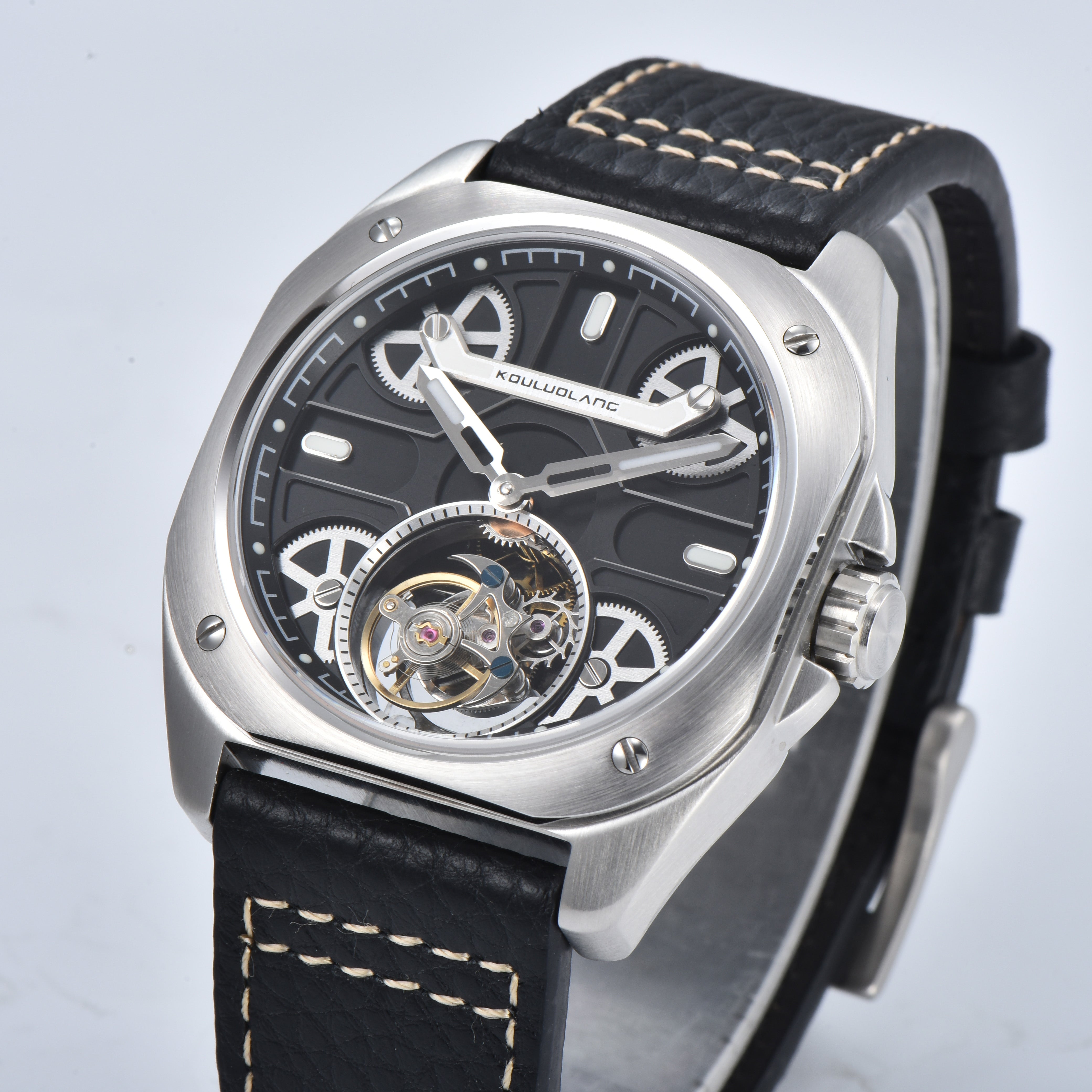 Tourbillon Barrel Shape Black