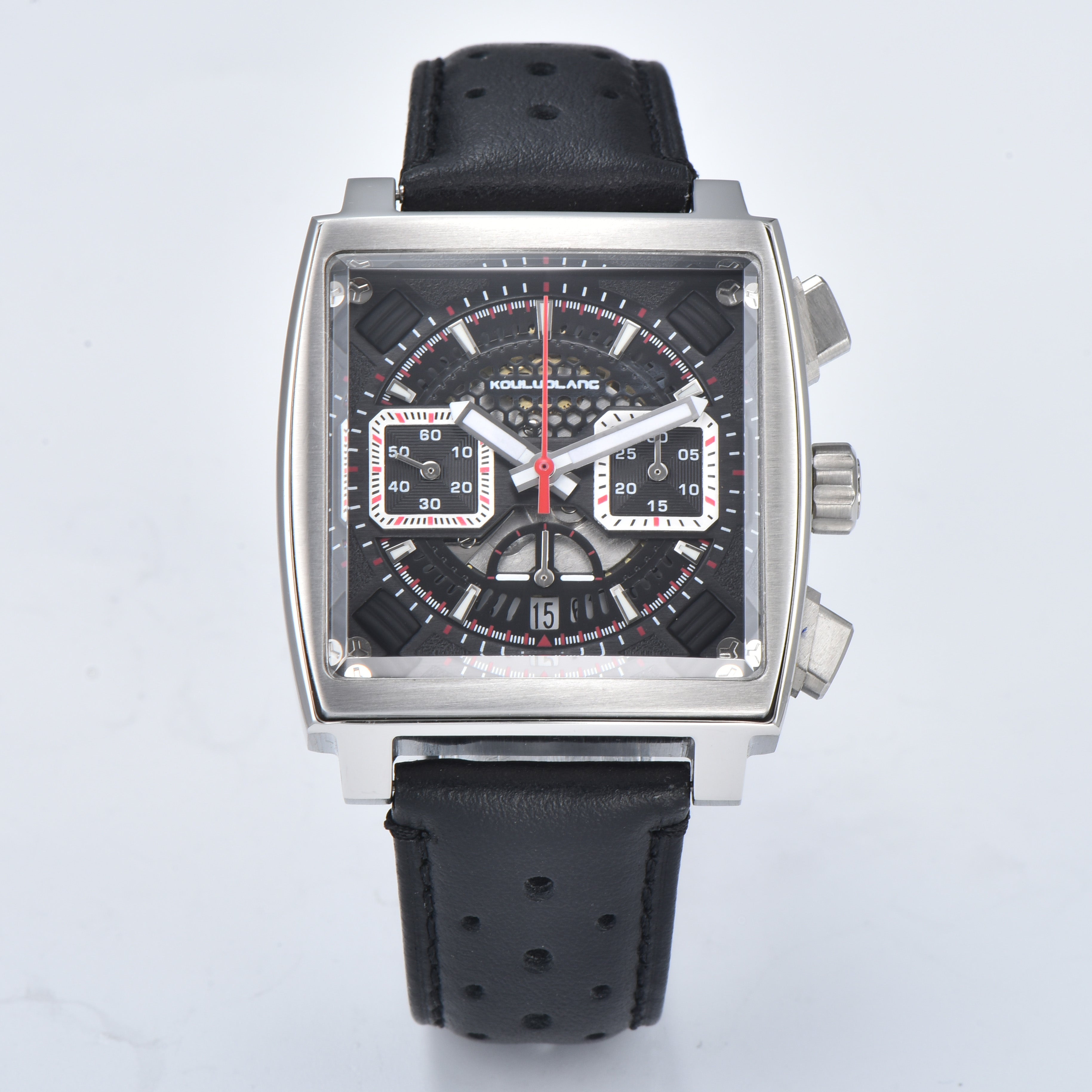 Chronograph 7750 Hollow Design Black