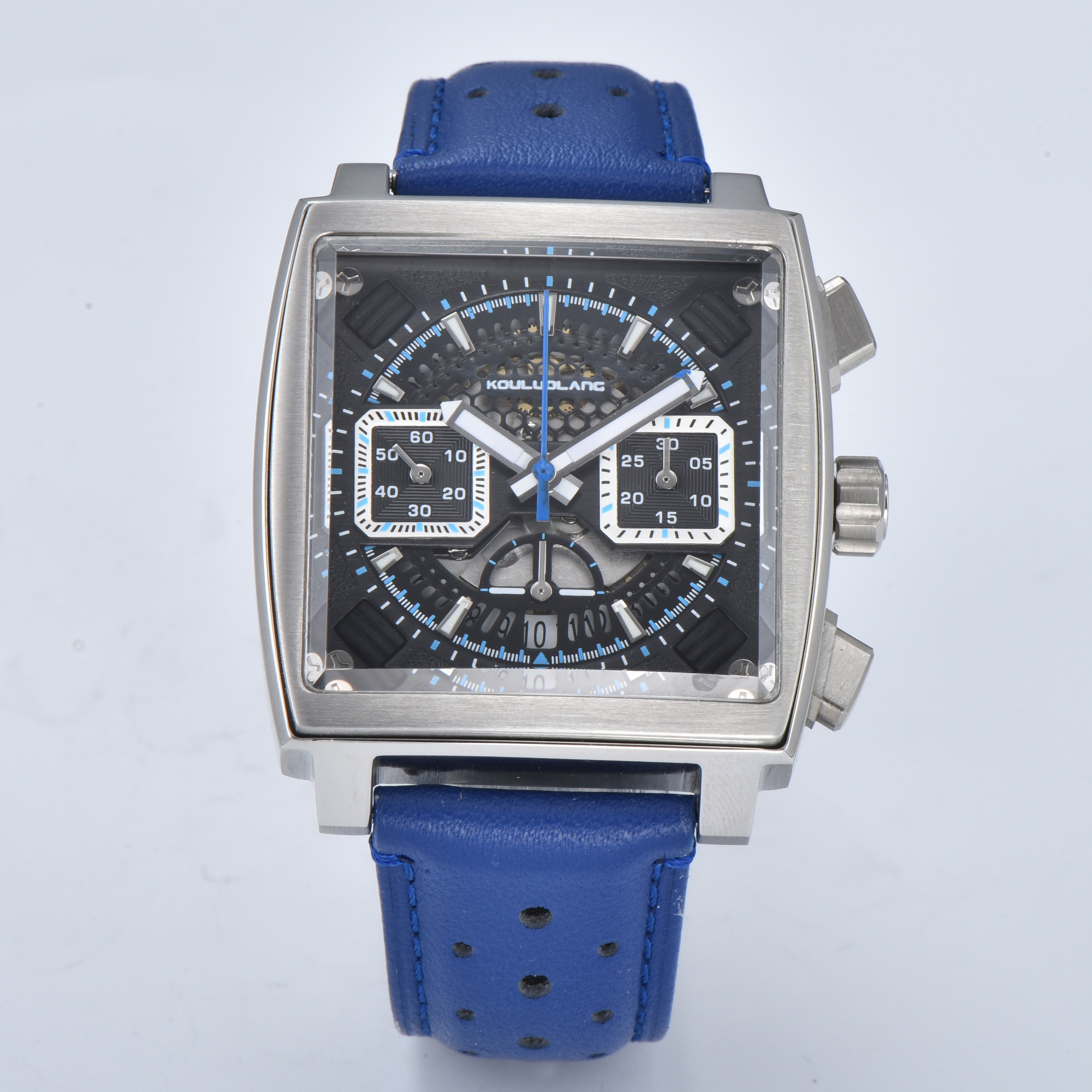 Chronograph 7750 Hollow Design Blue