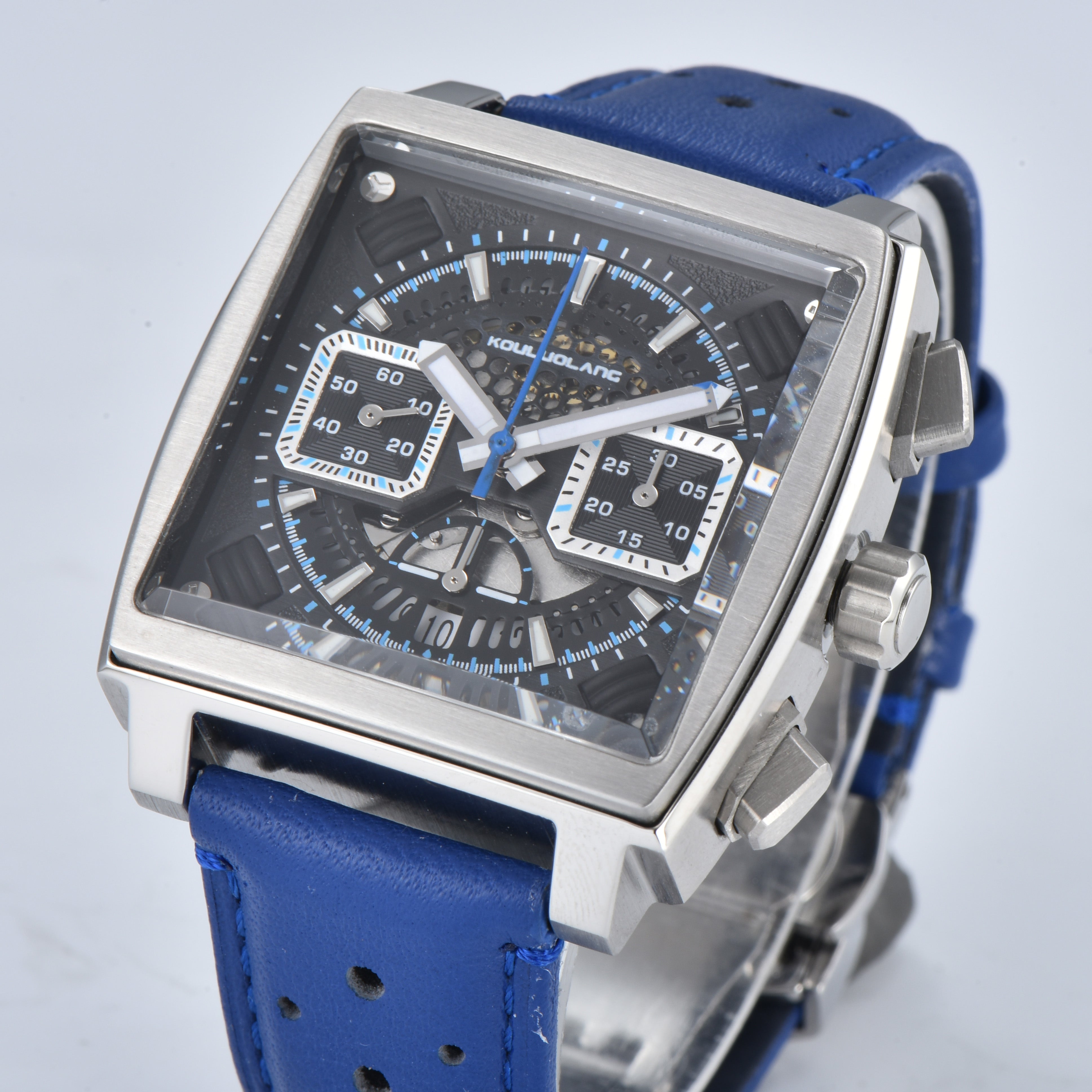 Chronograph 7750 Hollow Design Blue