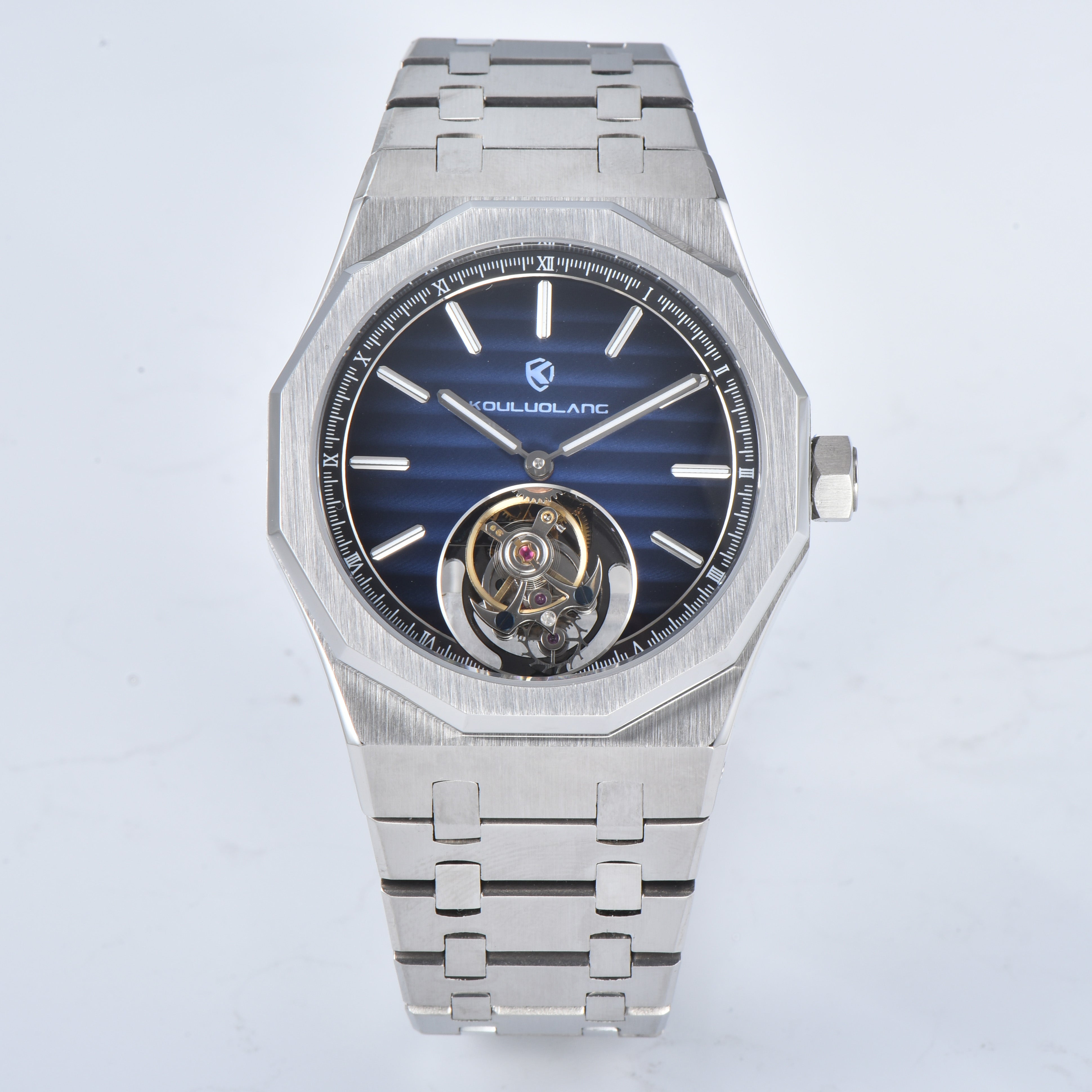 Tourbillon Octagonal Blue