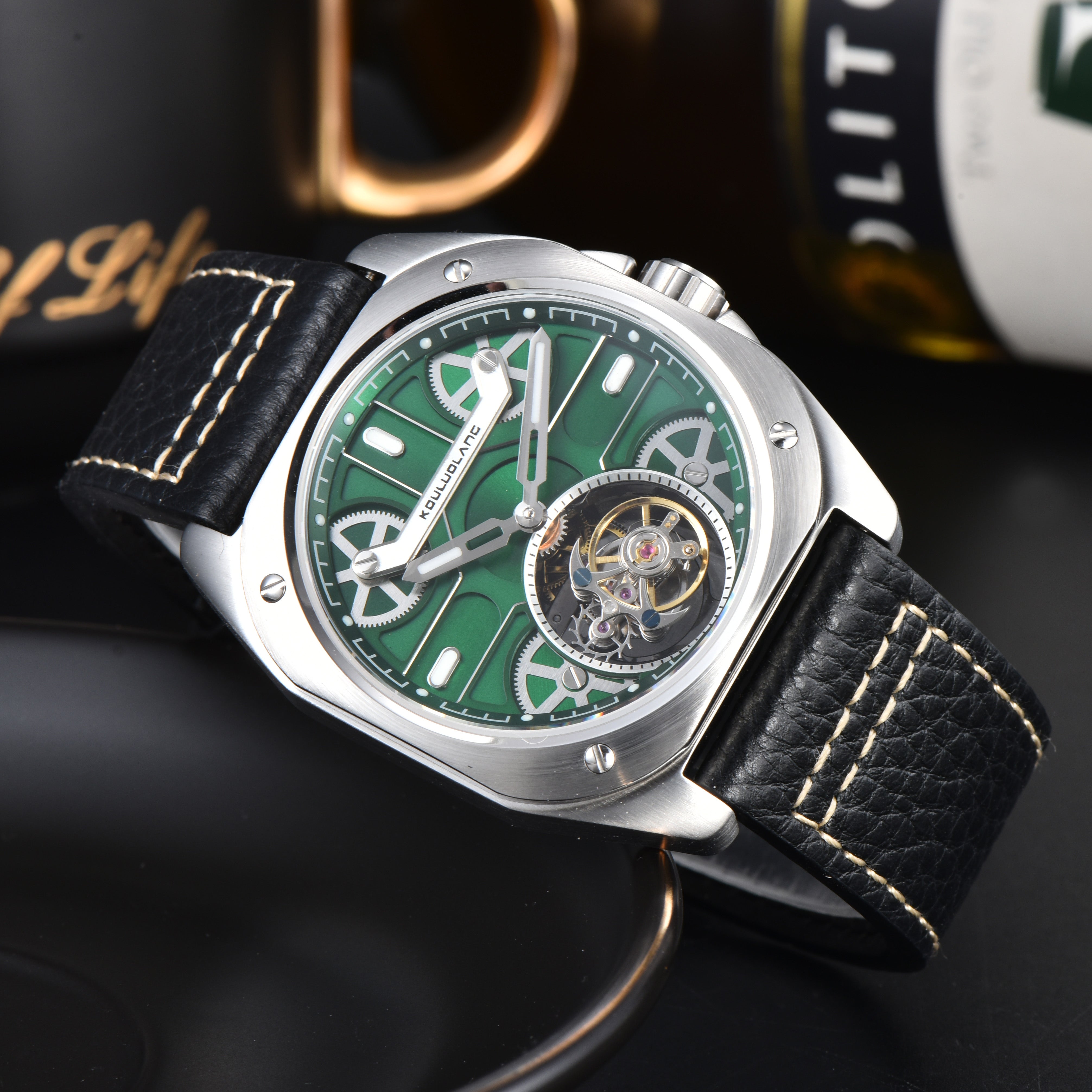 Tourbillon Barrel Shape Green