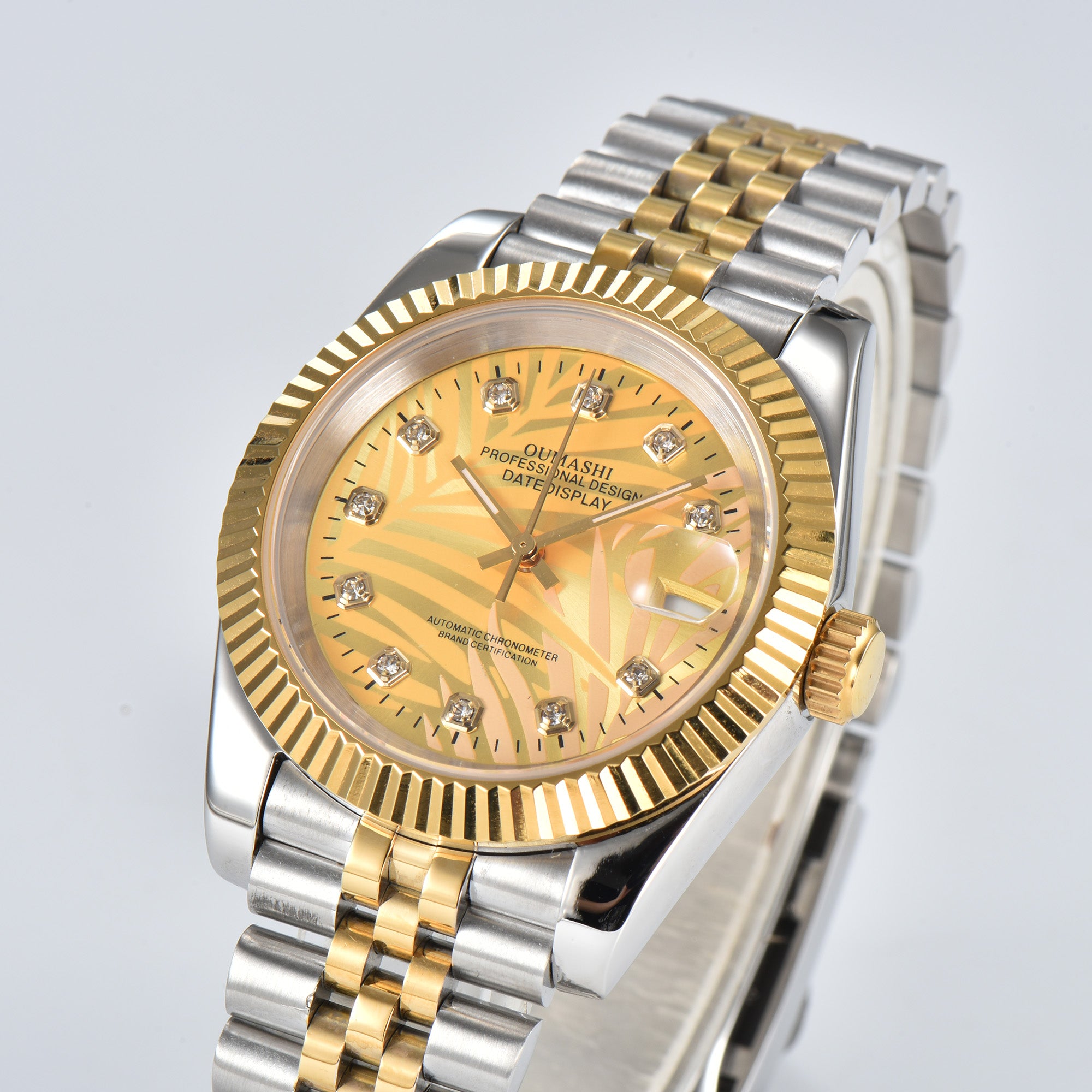 DATEJUST Silver-Gold Deciduous Diamond