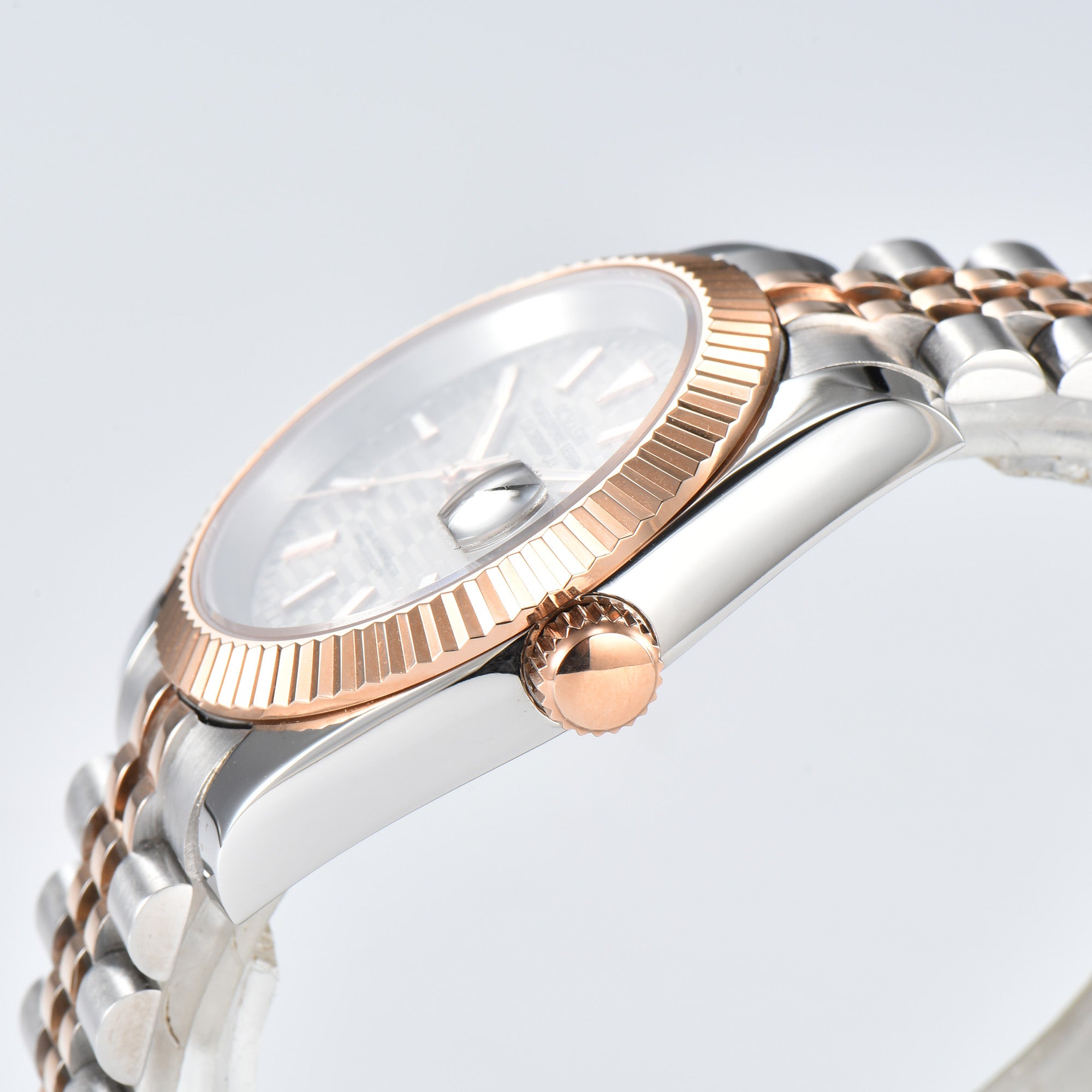 DATEJUST Silver-Rose Gold Honeycomb