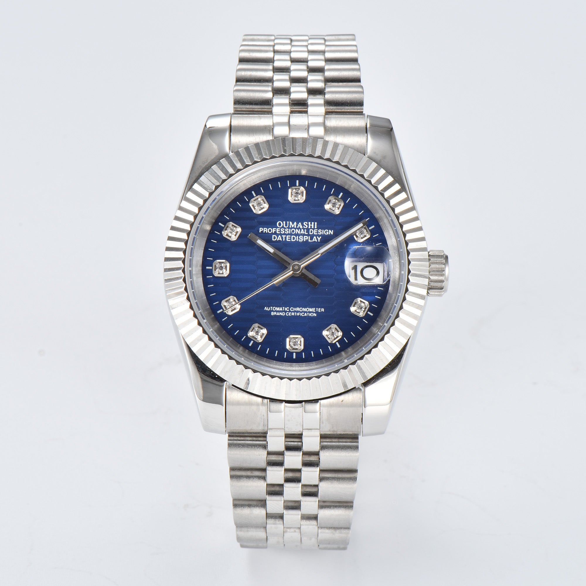 DATEJUST Silver Honeycomb Blue