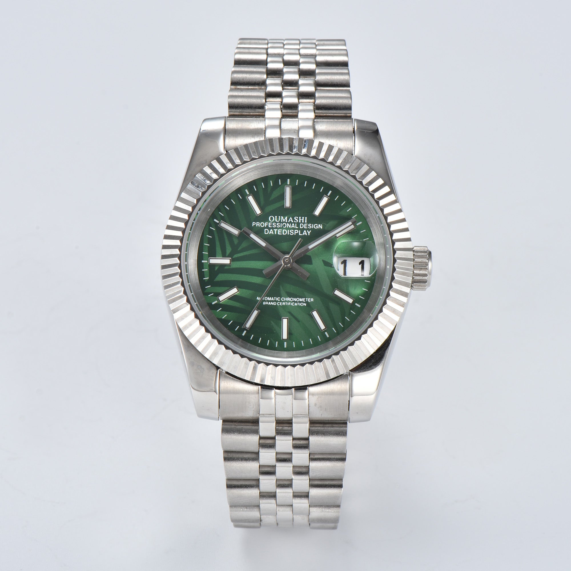 DATEJUST Silver Deciduous Green