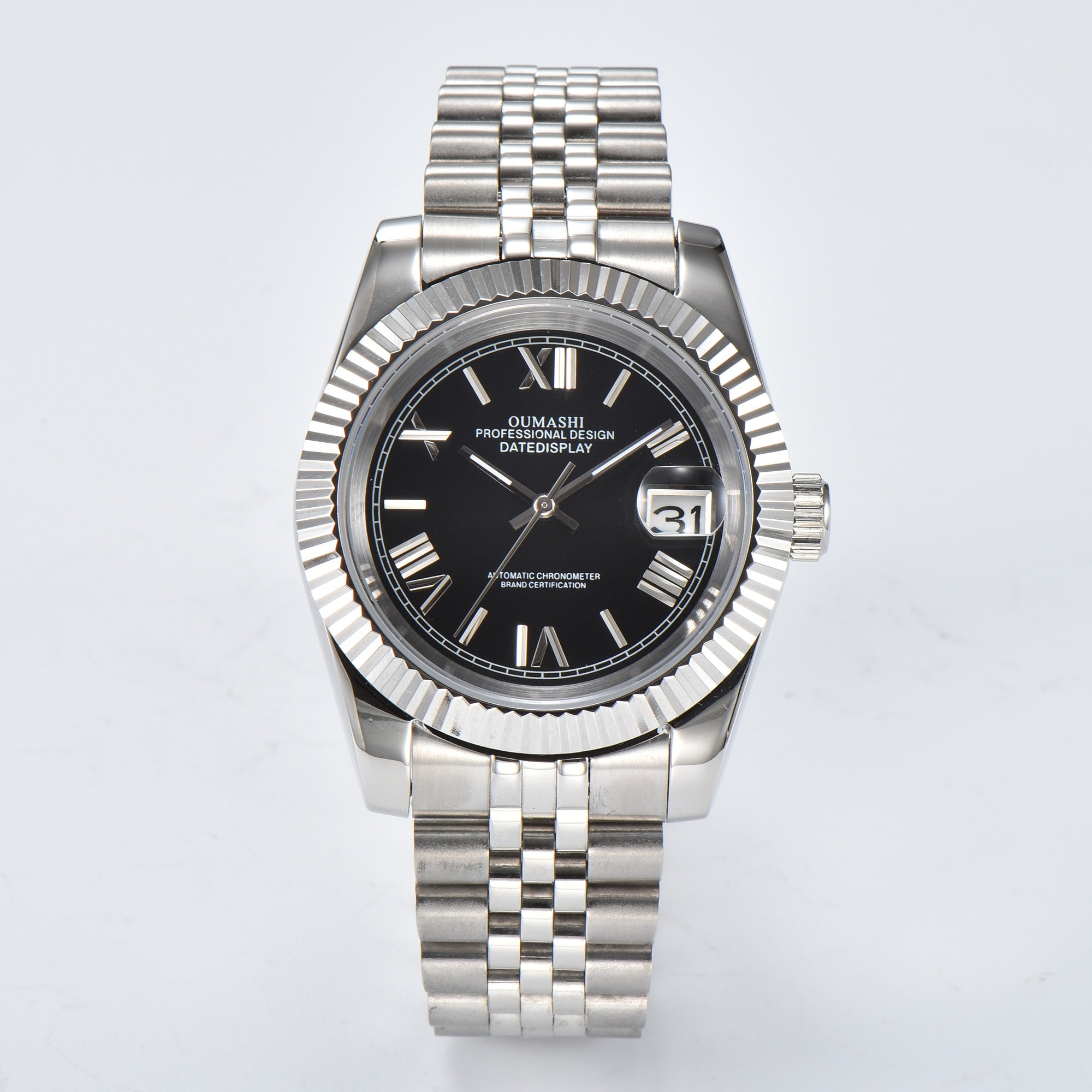 DATEJUST Silver Black Rome
