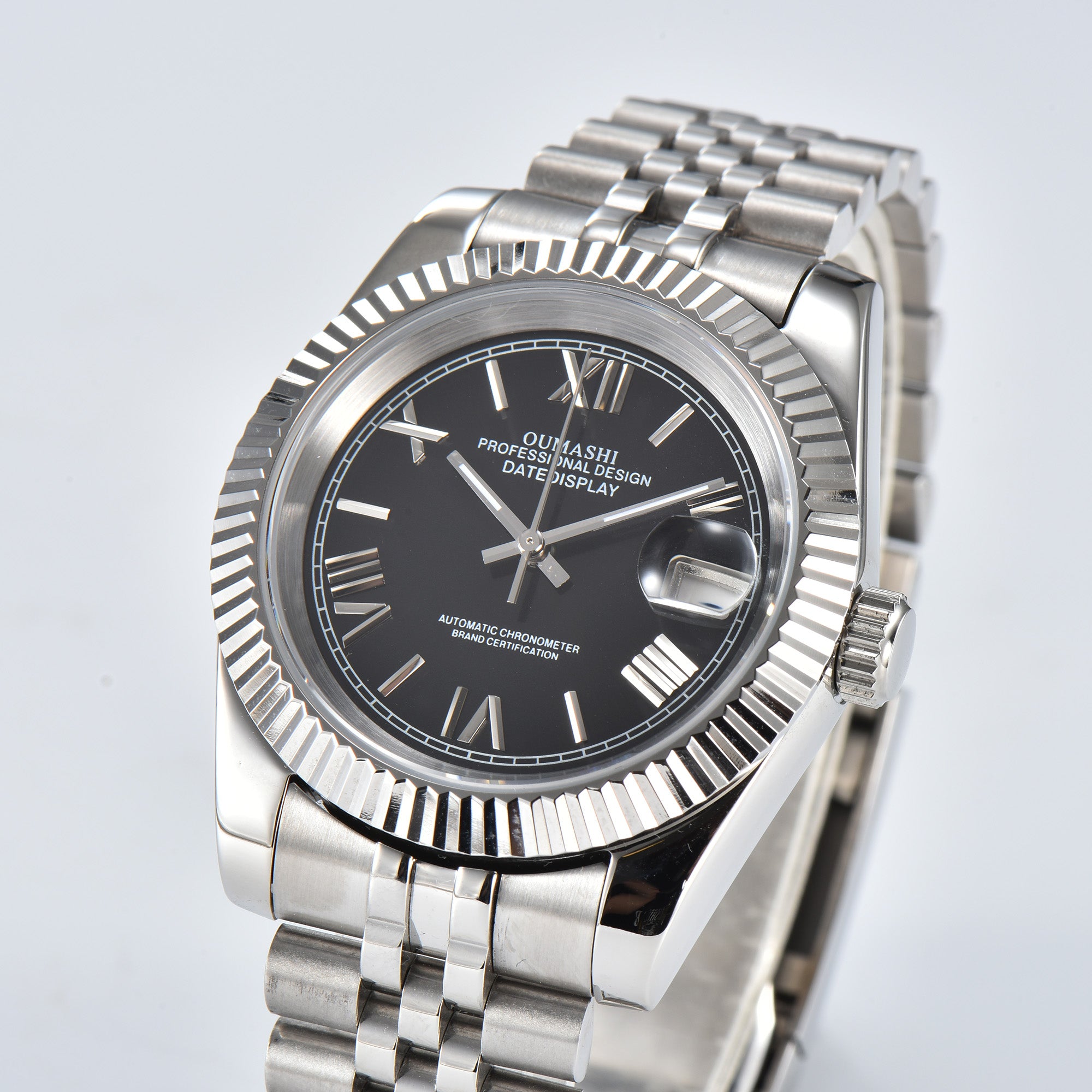 DATEJUST Silver Black Rome