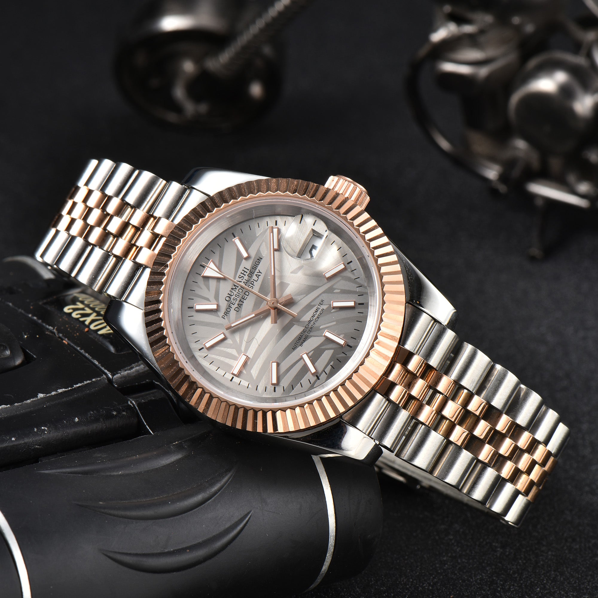 DATEJUST Silver-Rose Gold Deciduous