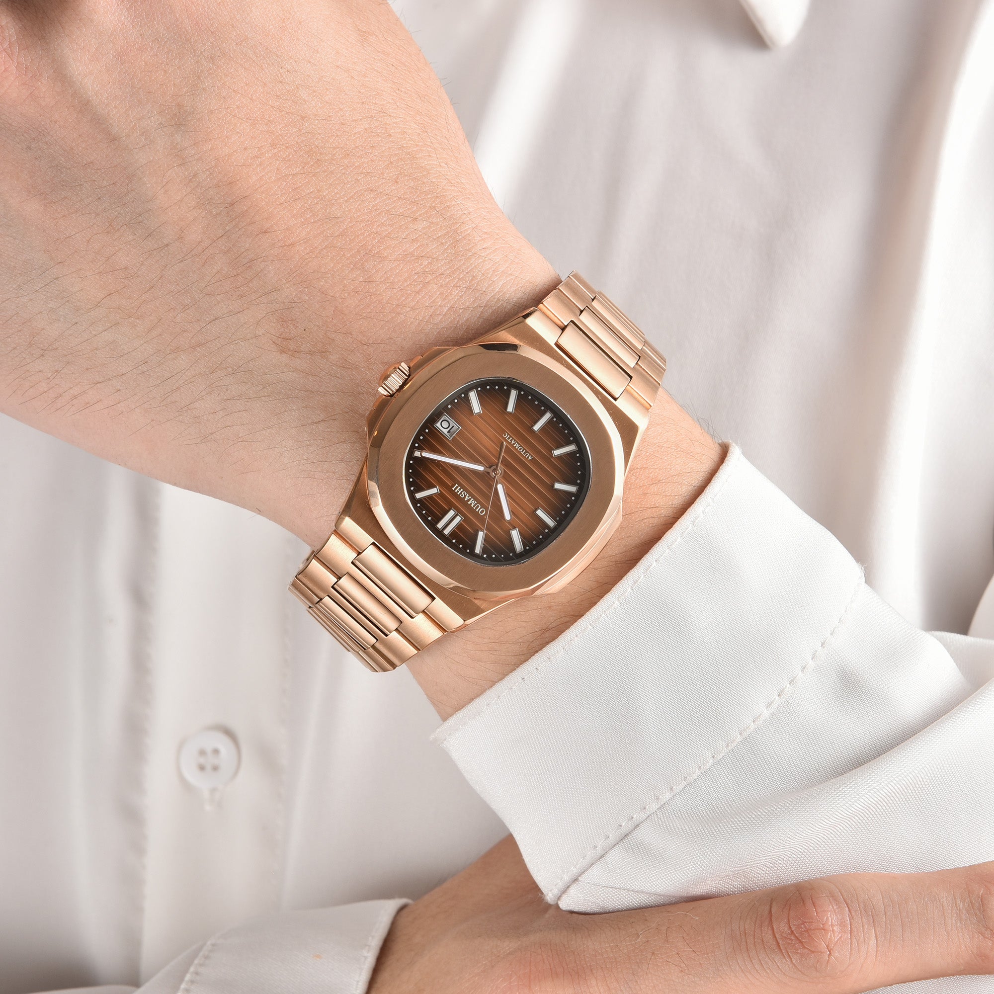 Nautilus Rose Gold Coffee Gradient Black