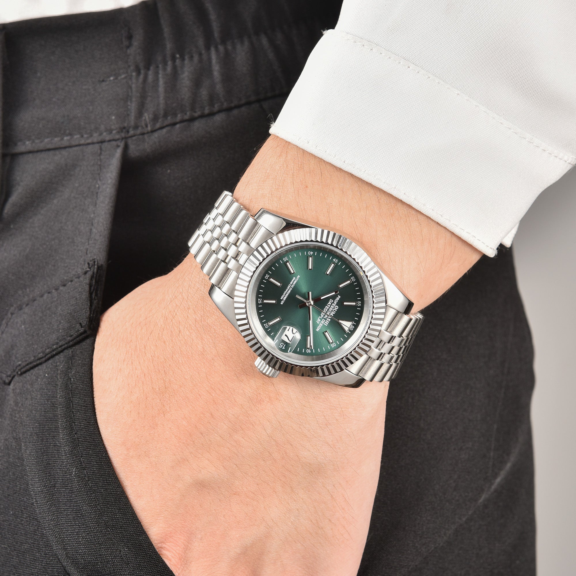 DATEJUST Silver Light Green