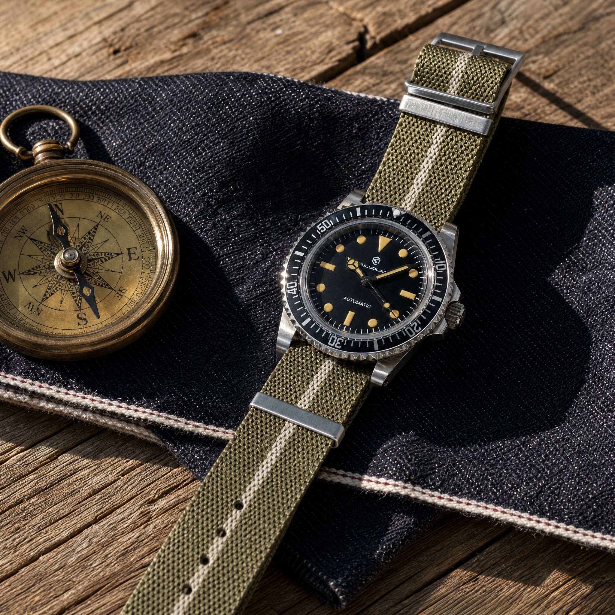 BLACK ACRYLIC VINTAGE DIVER