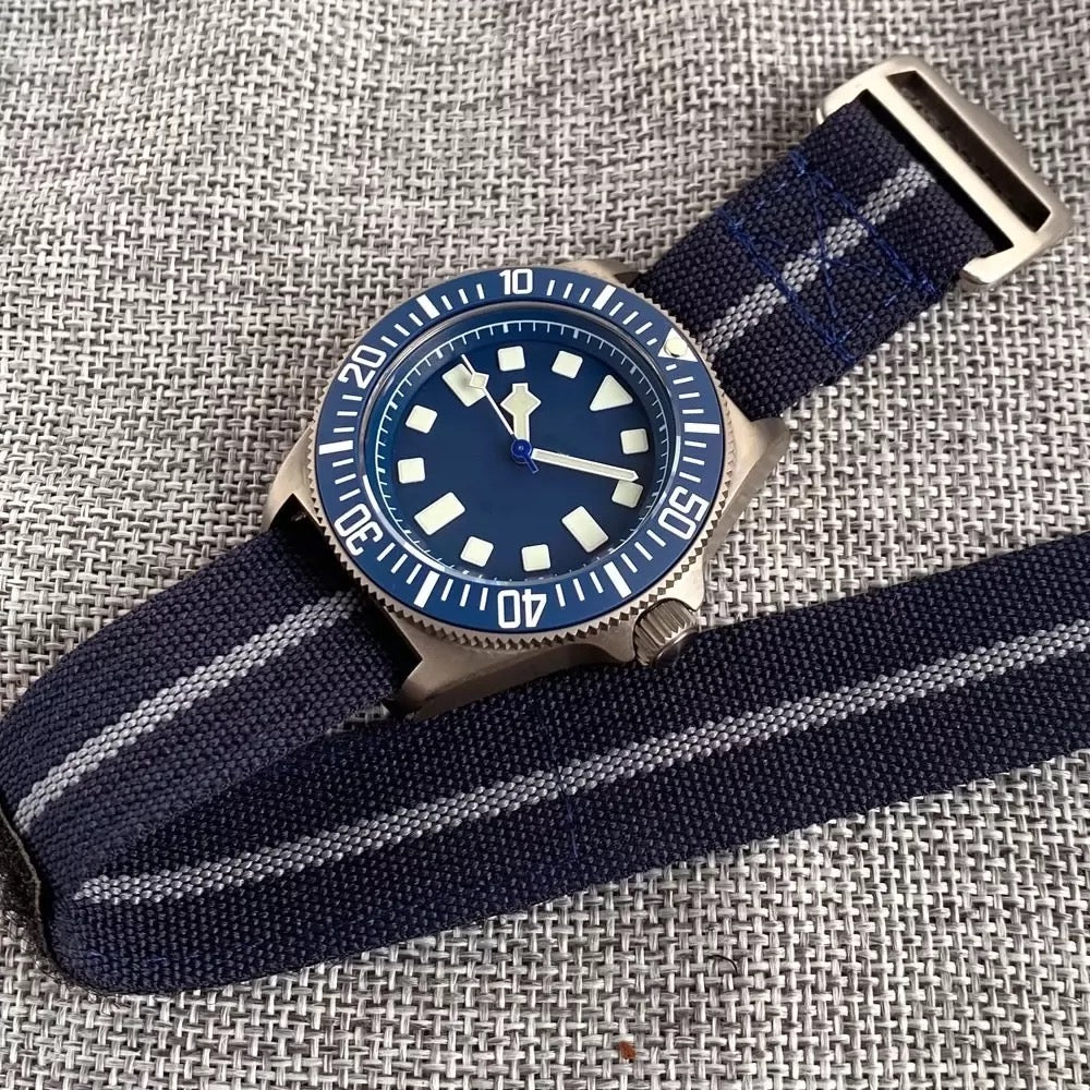 Titanium diving watch Blue