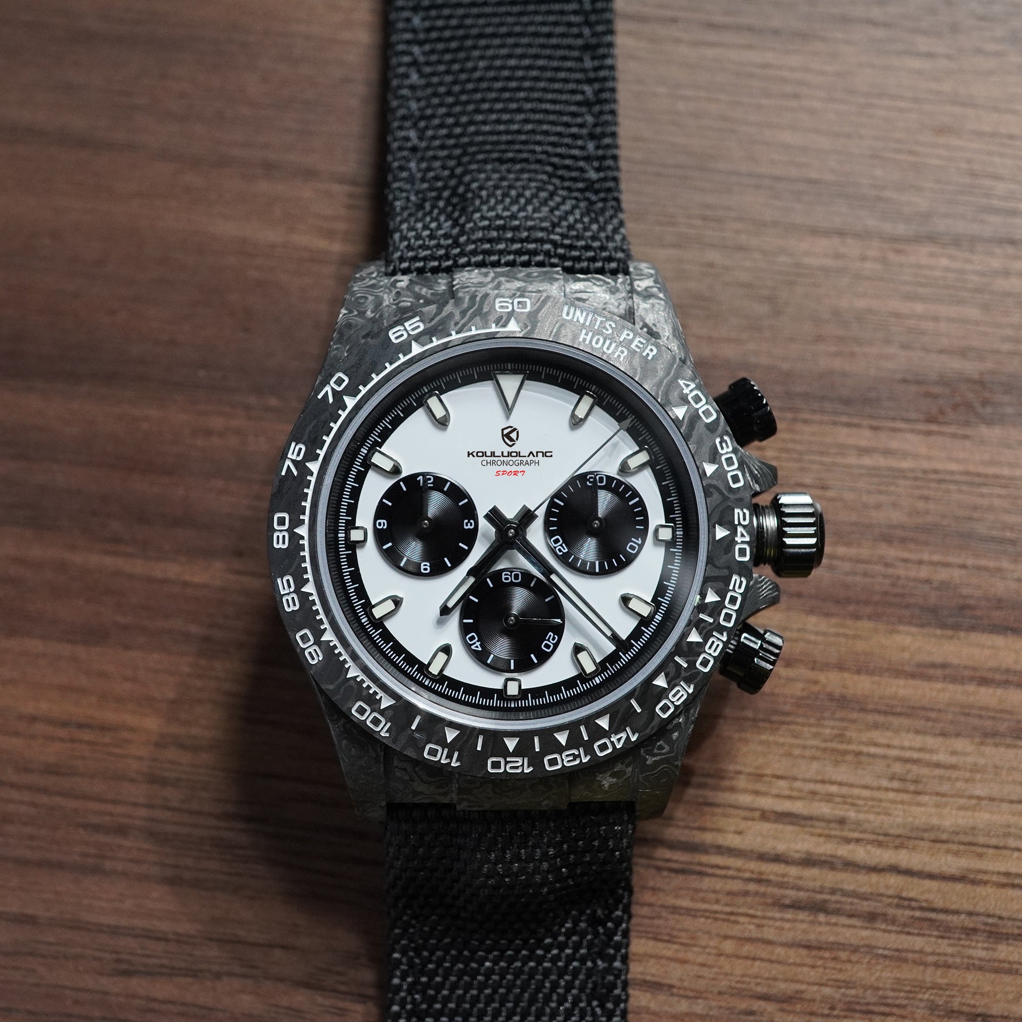 Carbon Fiber Panda Chronograph