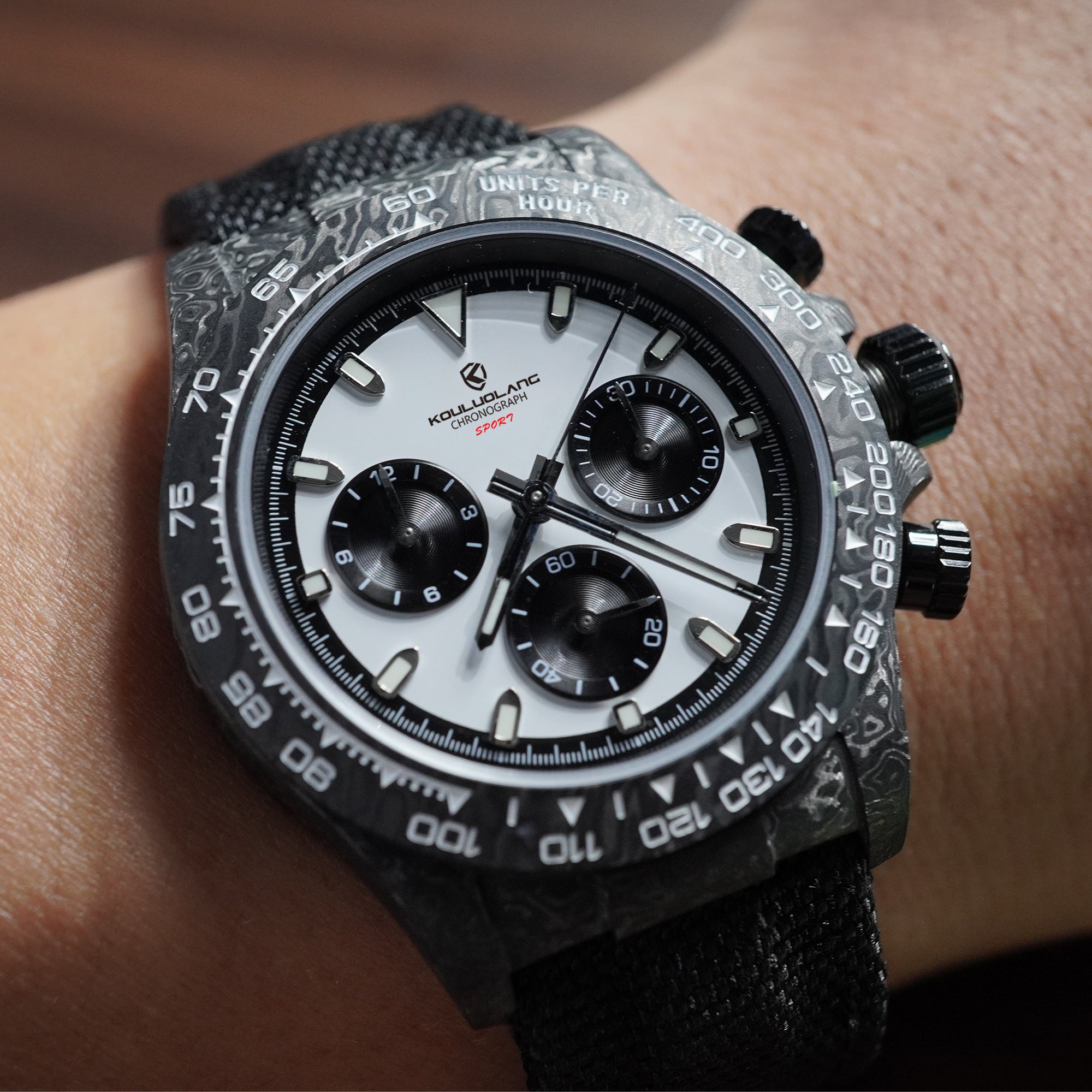 Carbon Fiber Panda Chronograph