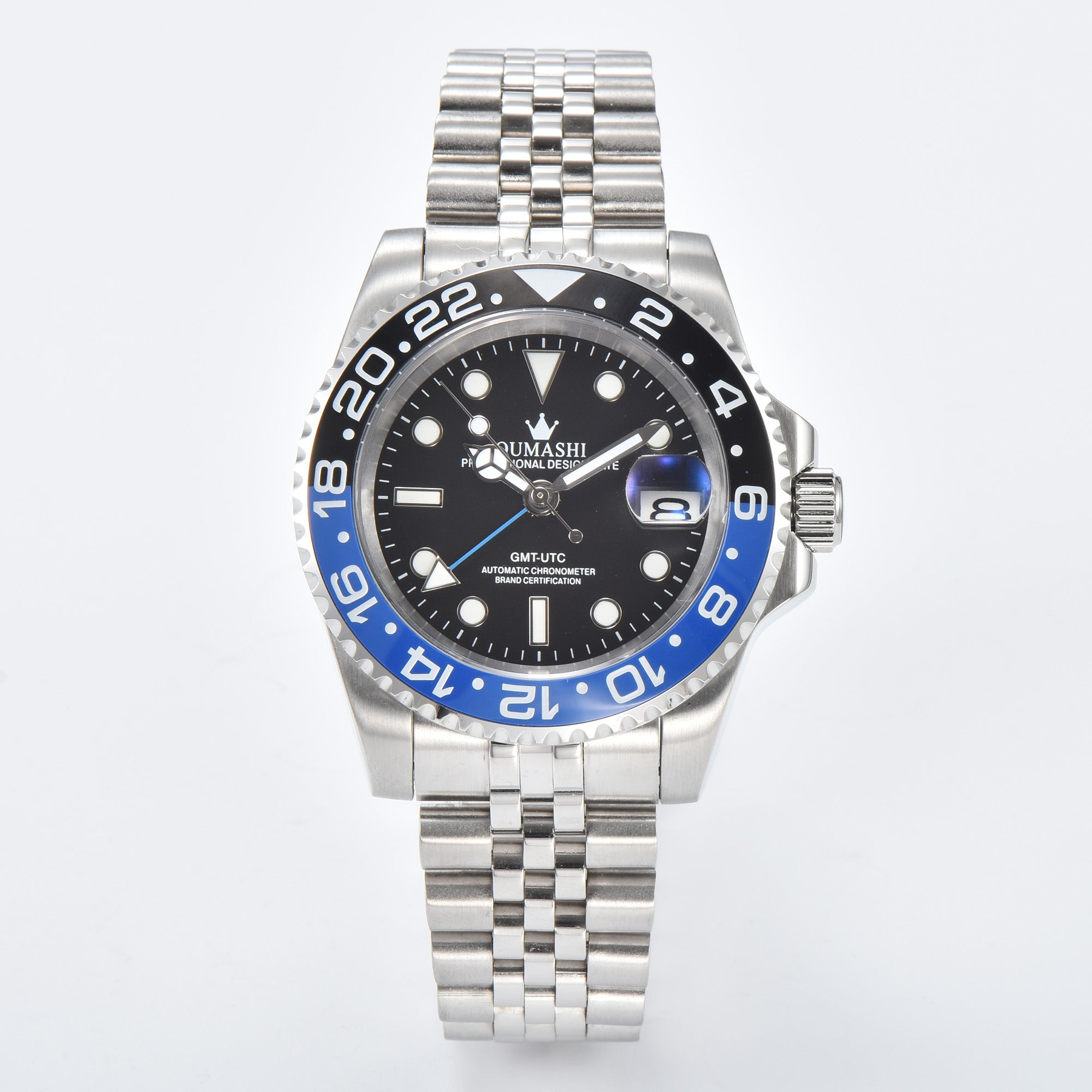 GMT NH34 watches blue-black