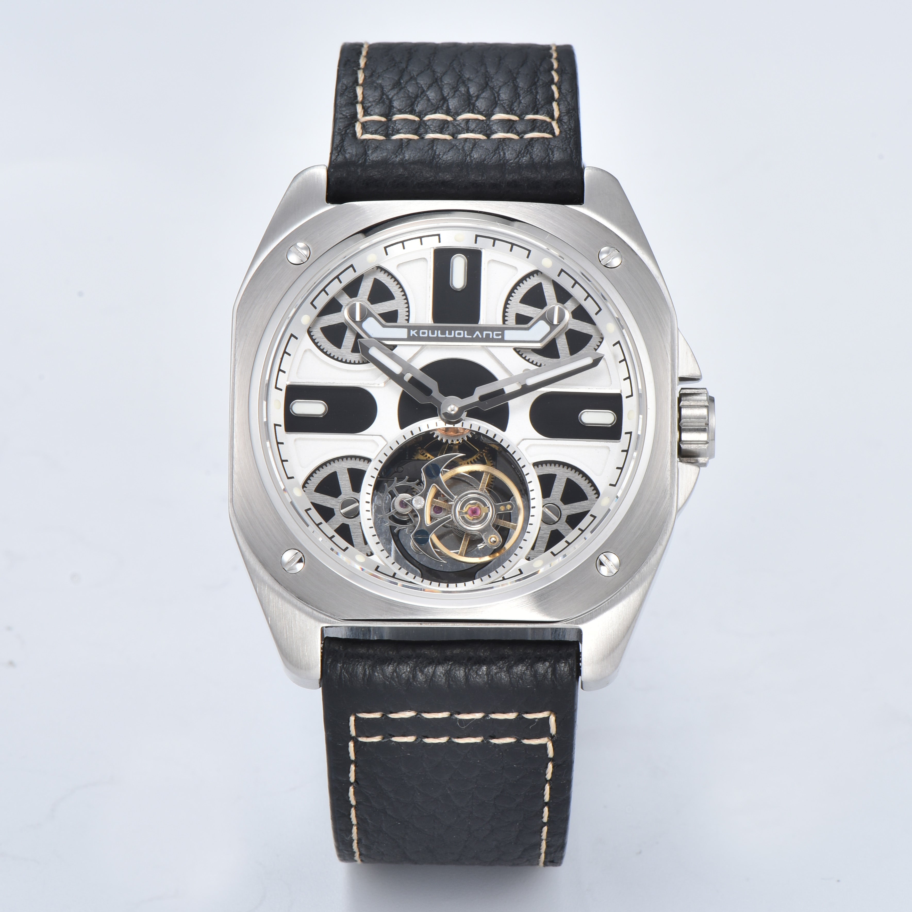 Tourbillon Barrel Shape White