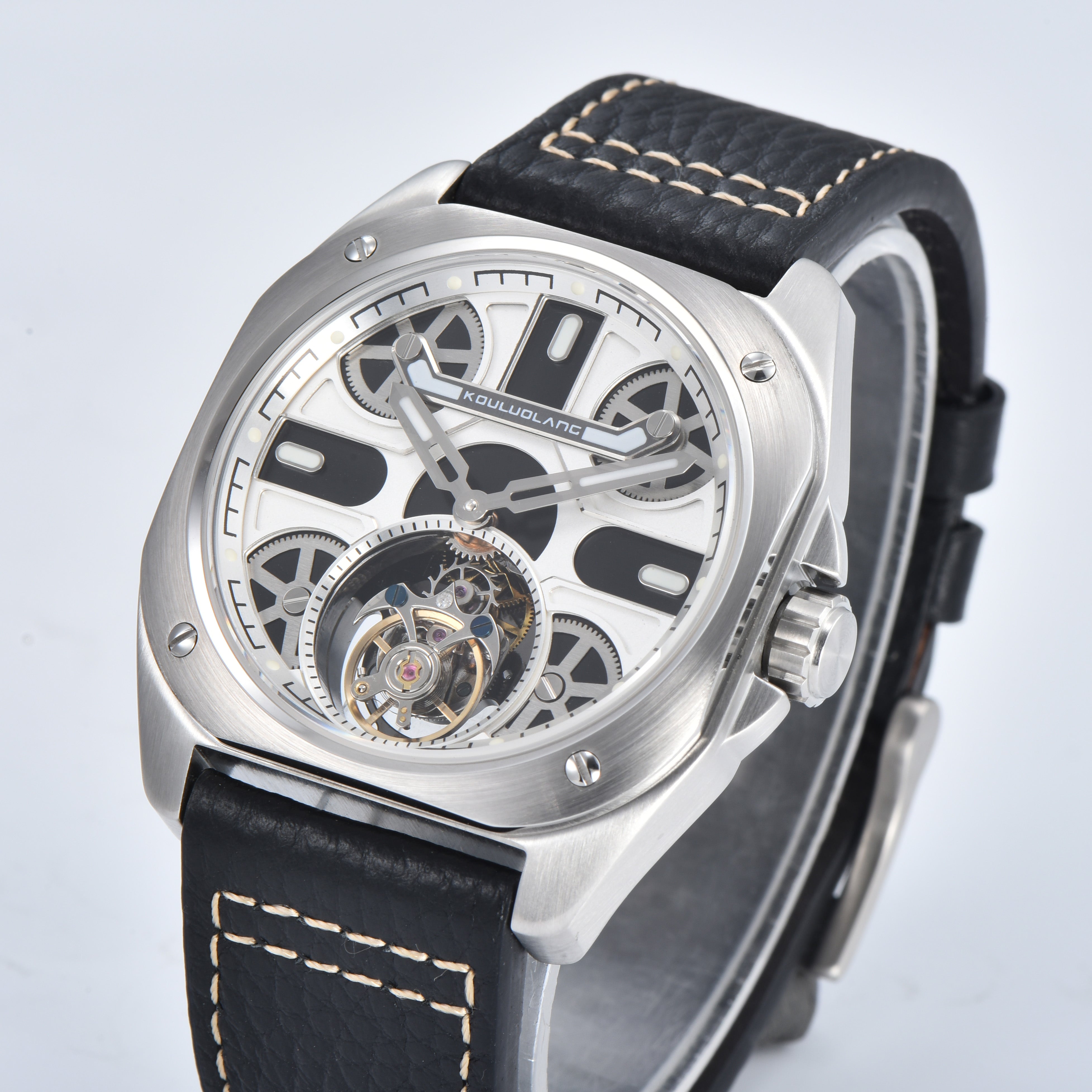 Tourbillon Barrel Shape White