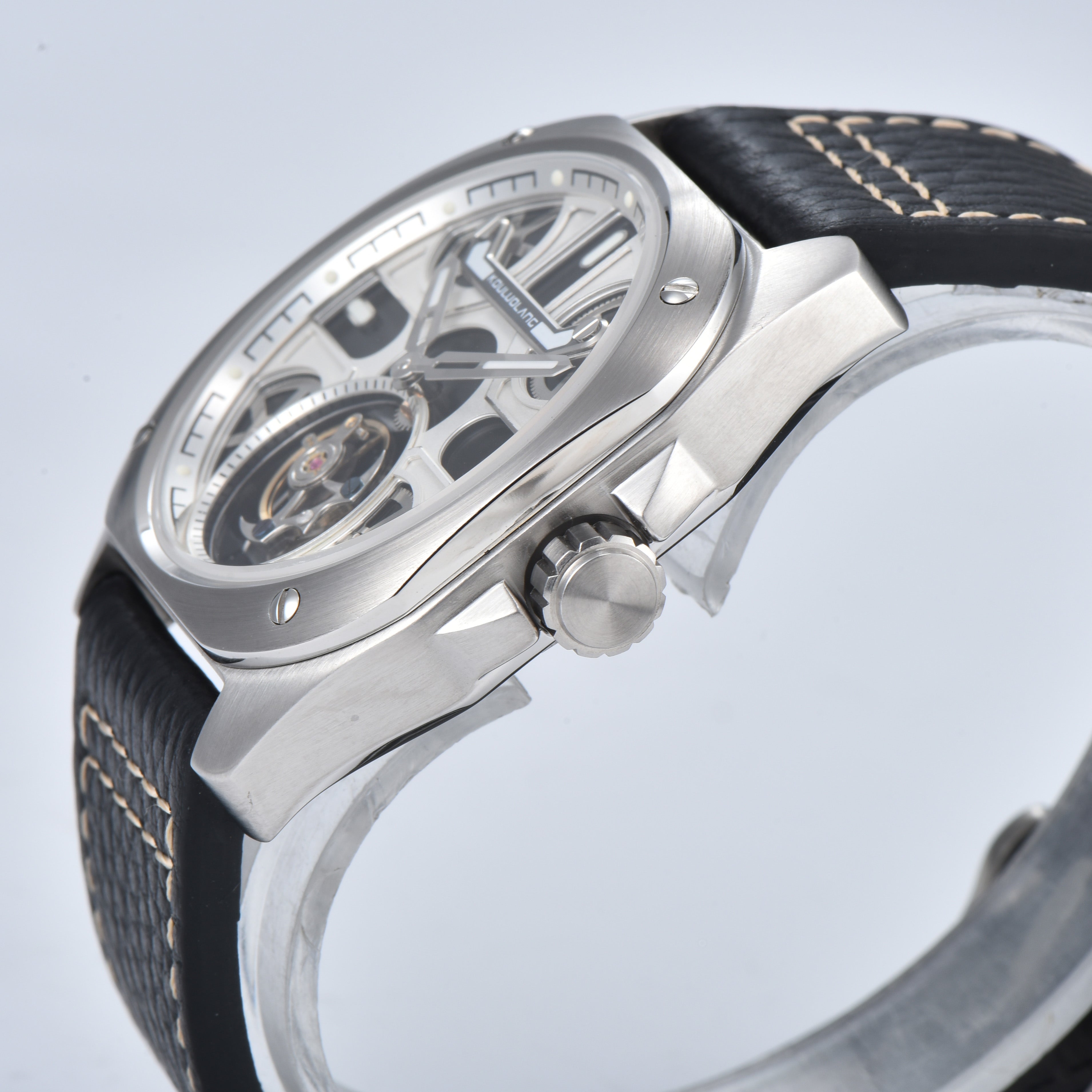 Tourbillon Barrel Shape White
