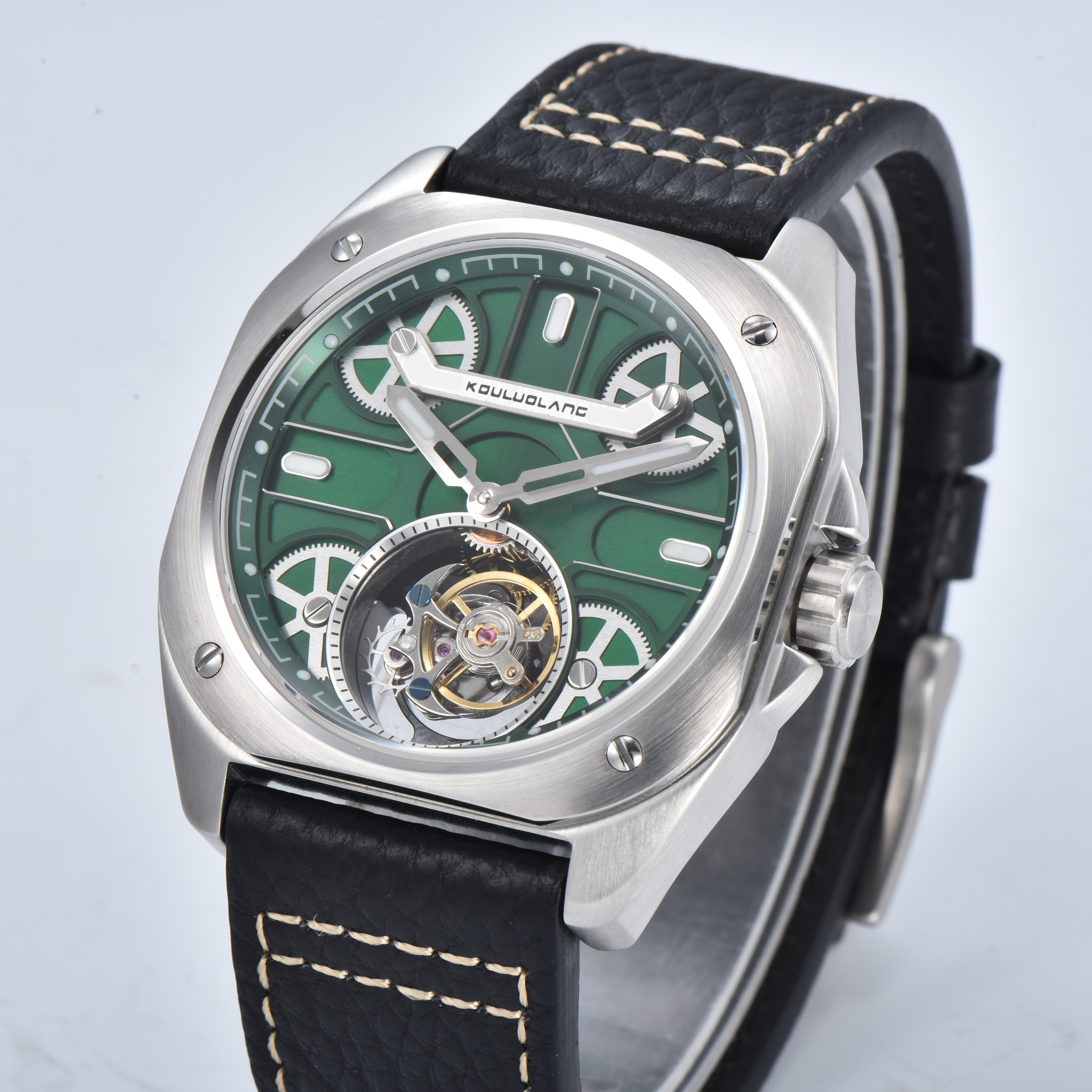 Tourbillon Barrel Shape Green