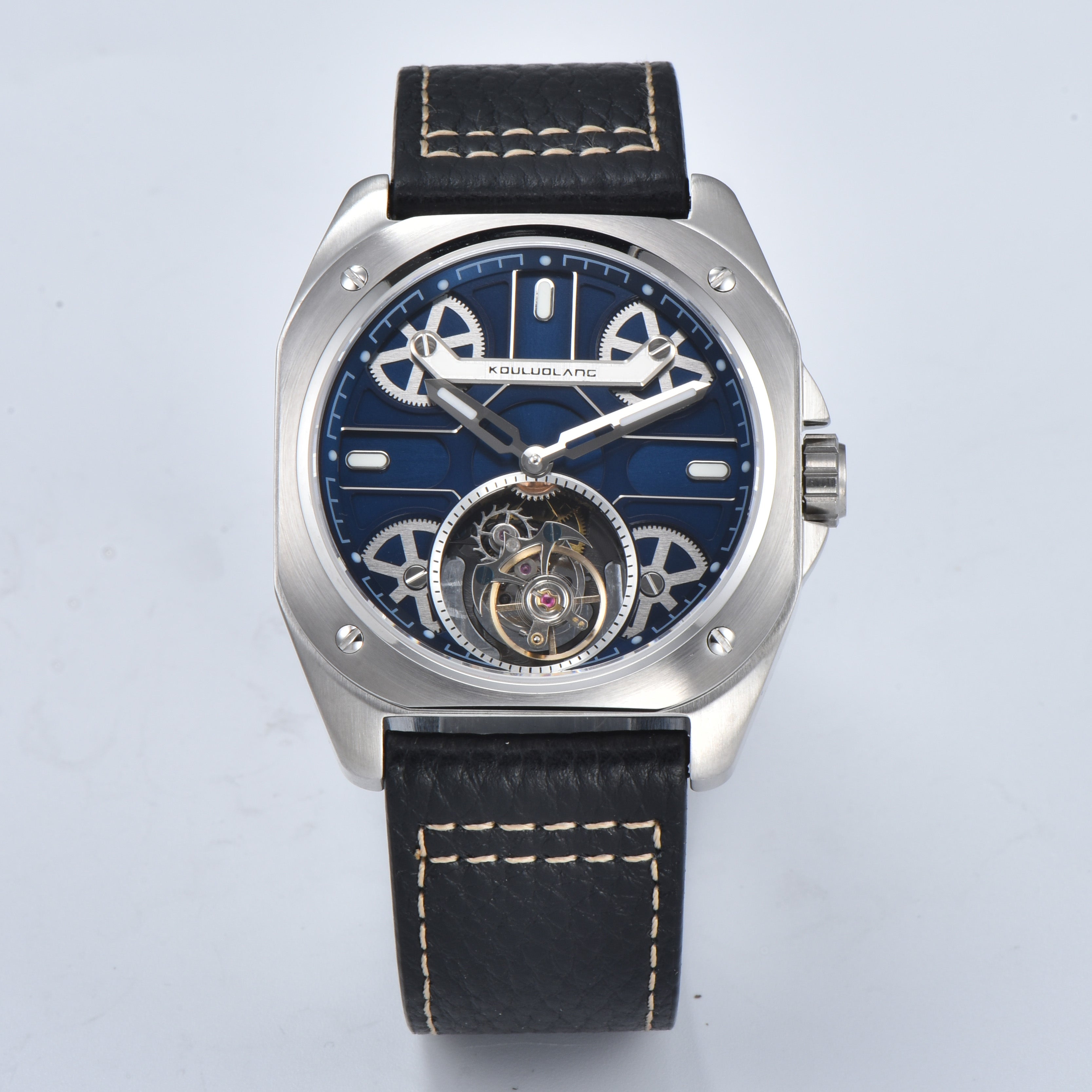 Tourbillon Barrel Shape Blue