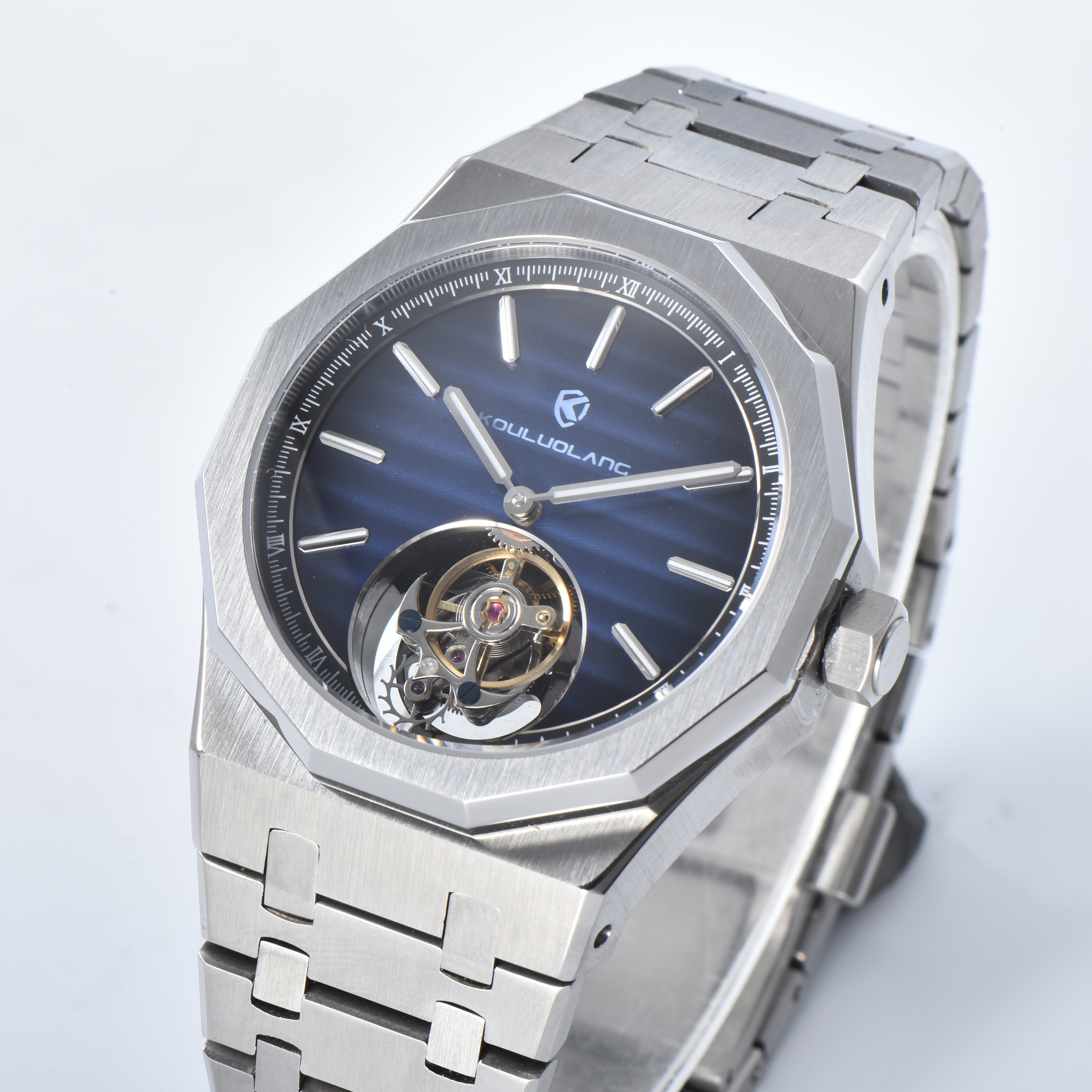 Tourbillon Octagonal Blue