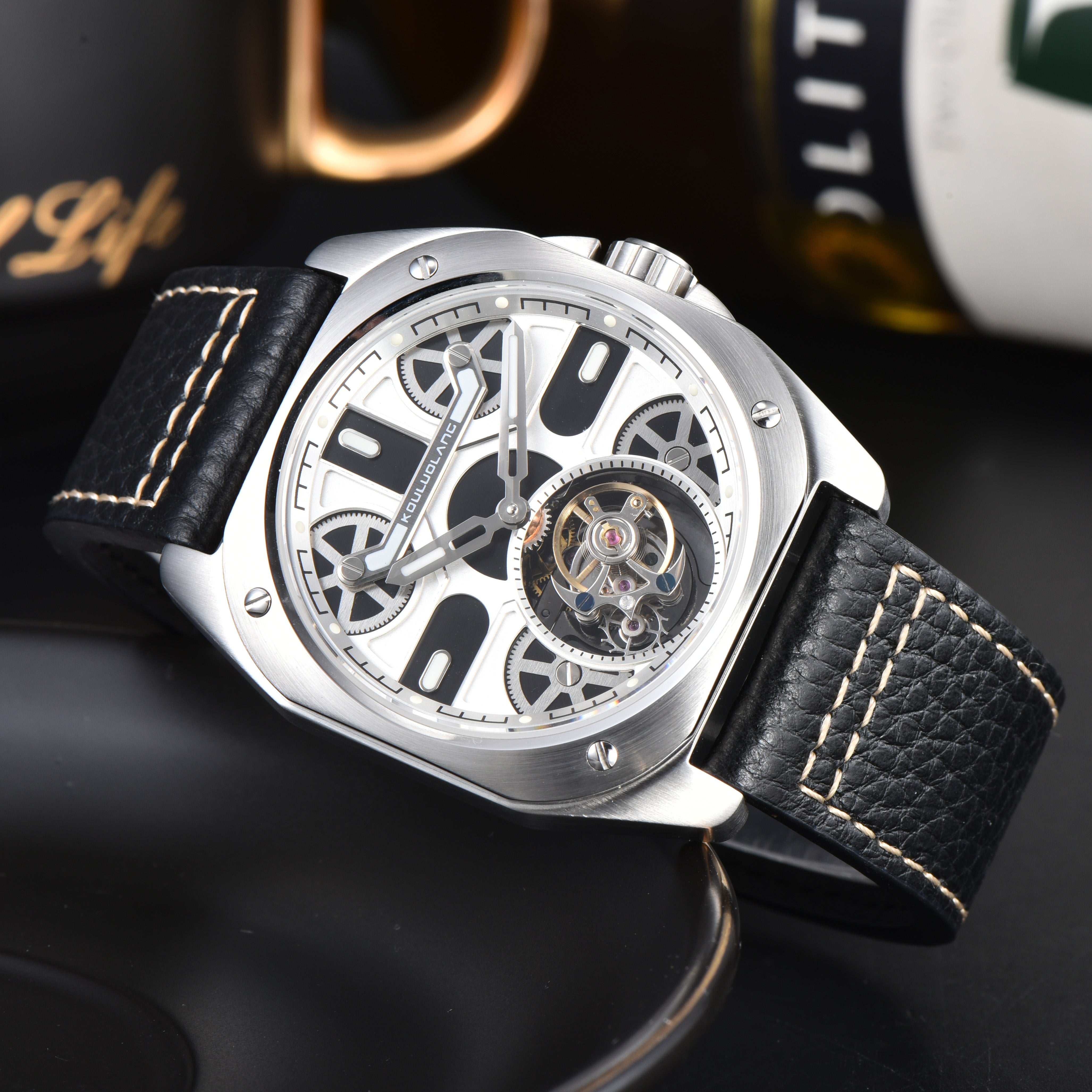 Tourbillon Barrel Shape White