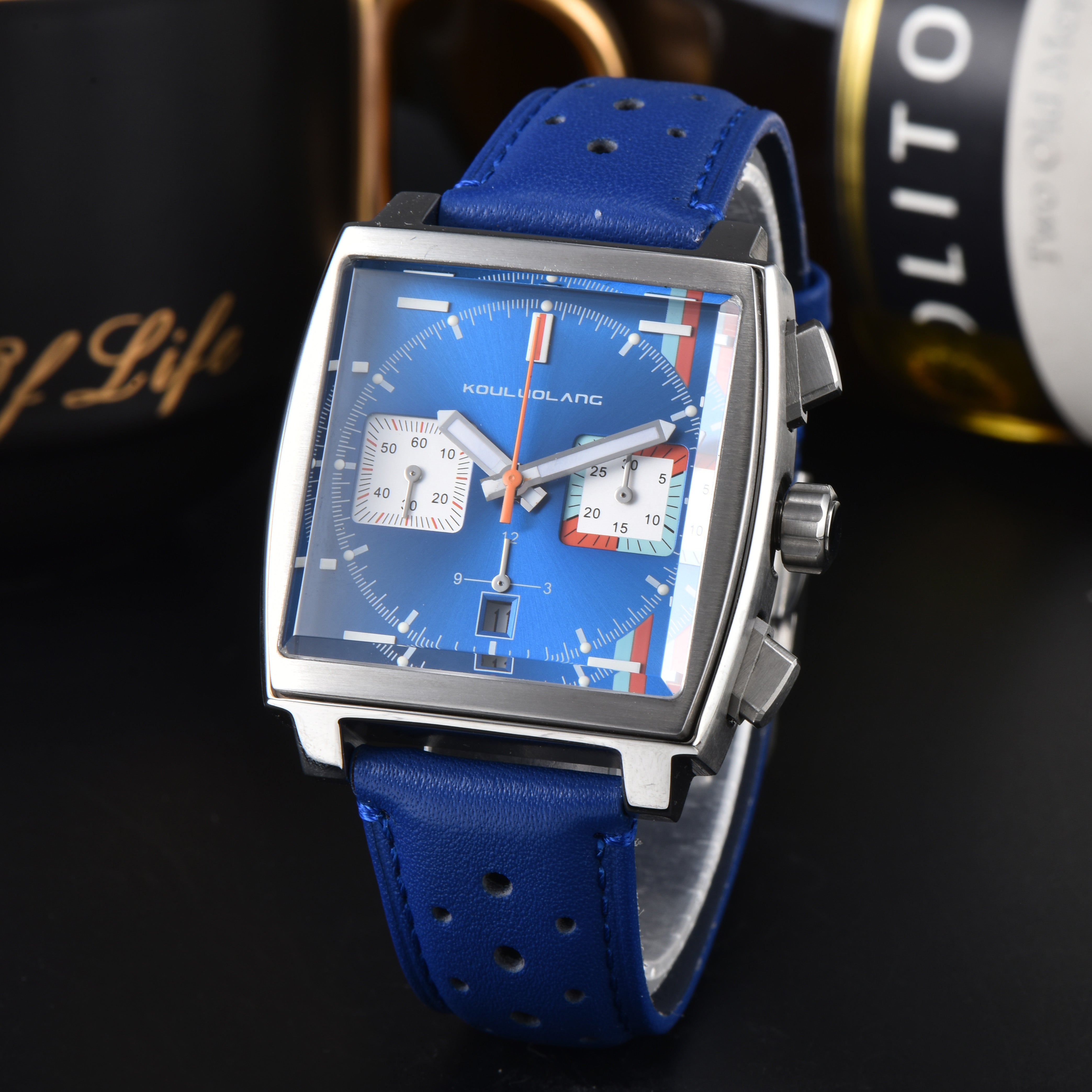 Chronograph 7750 Orange-Blue