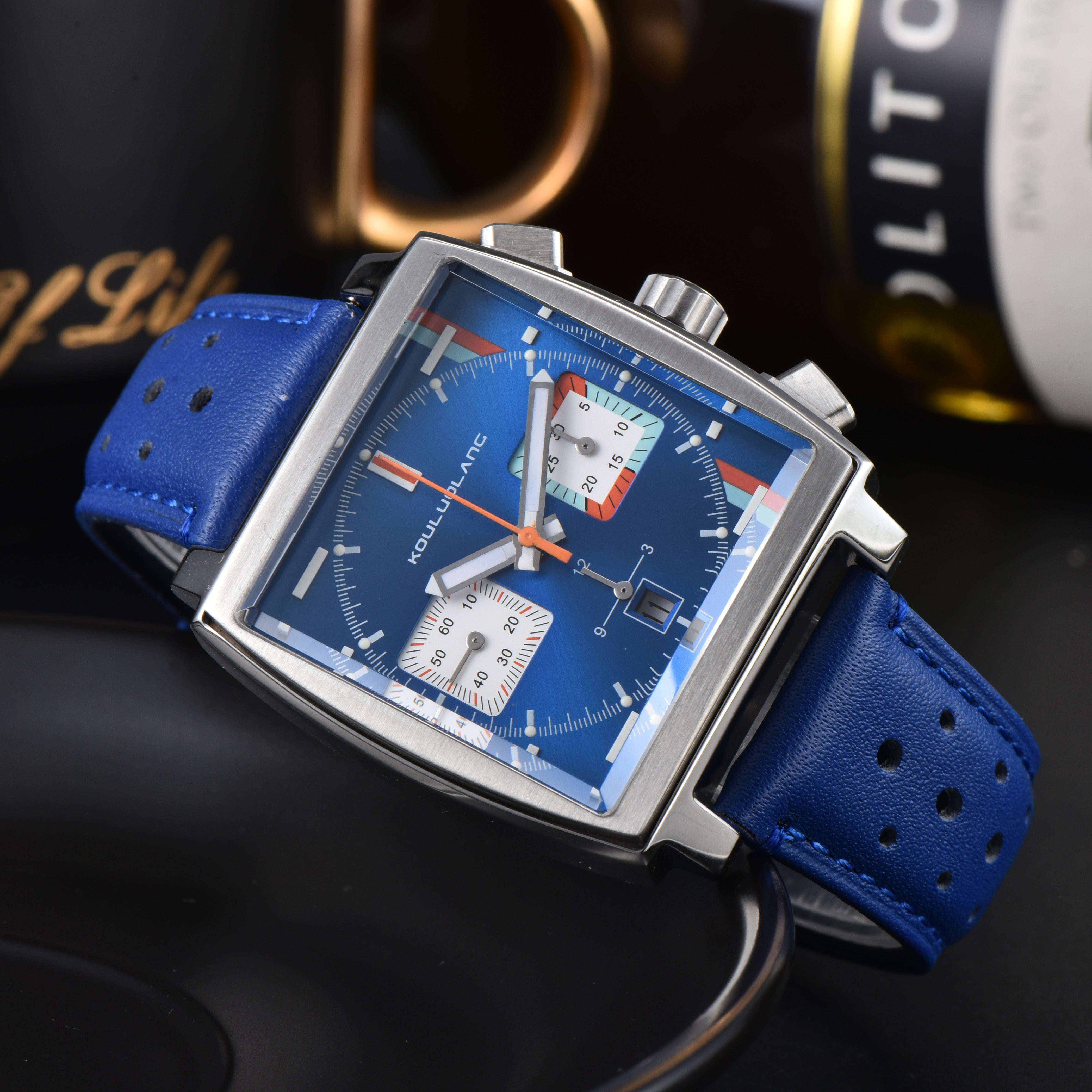 Chronograph 7750 Orange-Blue