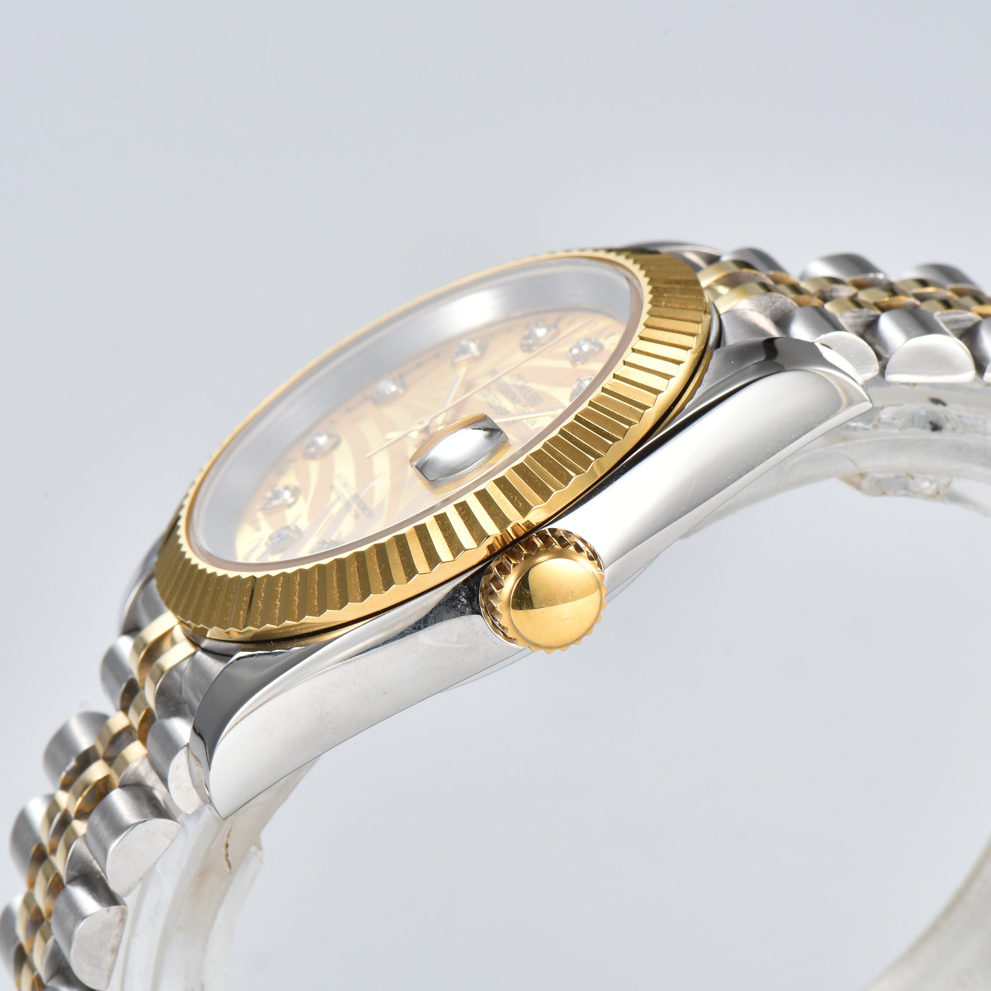 DATEJUST Silver-Gold Deciduous Diamond