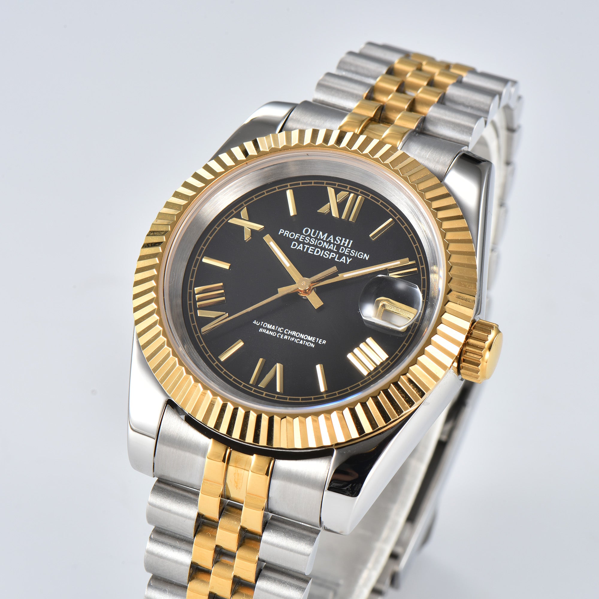 DATEJUST Silver-Gold Roman Black