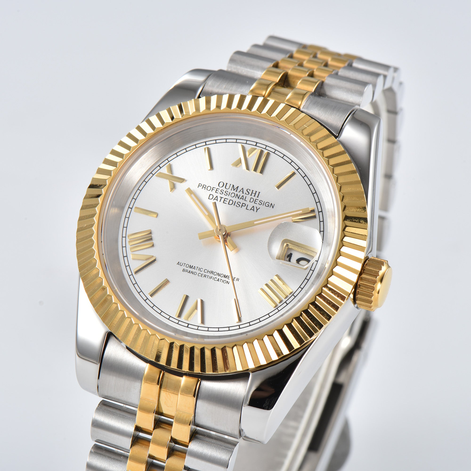 DATEJUST Silver-Gold Roman Silvery
