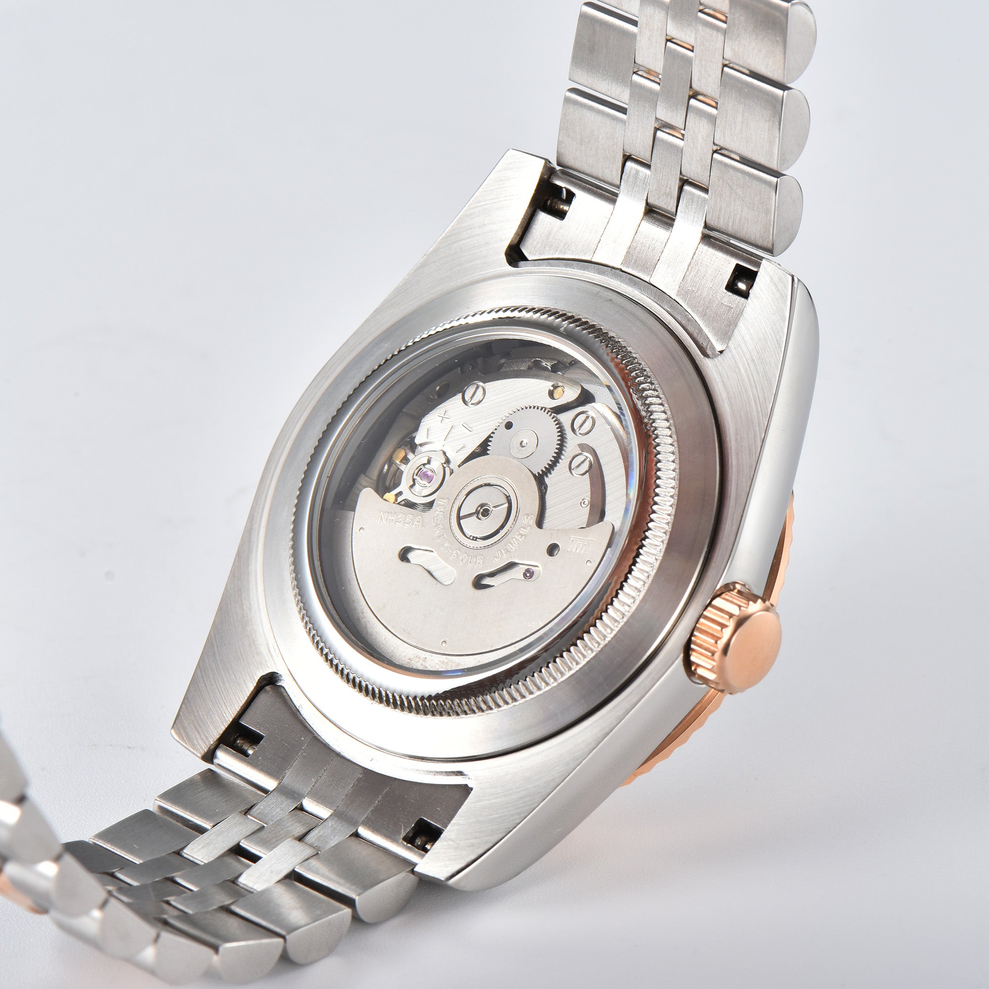 DATEJUST Silver-Rose Gold Deciduous