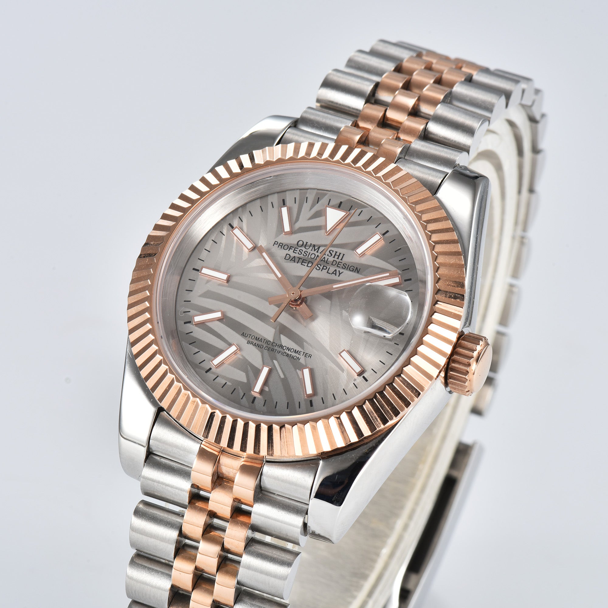 DATEJUST Silver-Rose Gold Deciduous