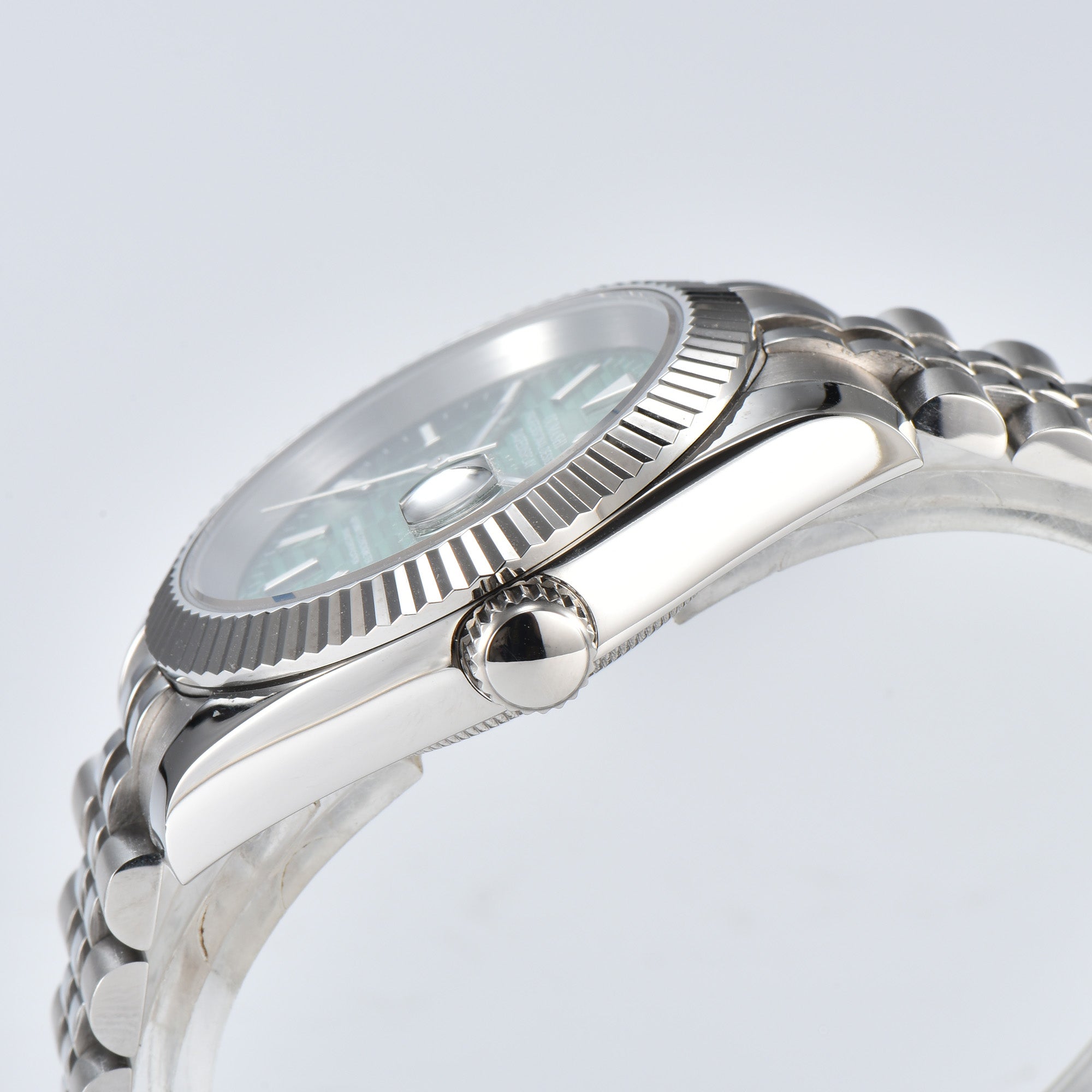 DATEJUST Silver Honeycomb Green