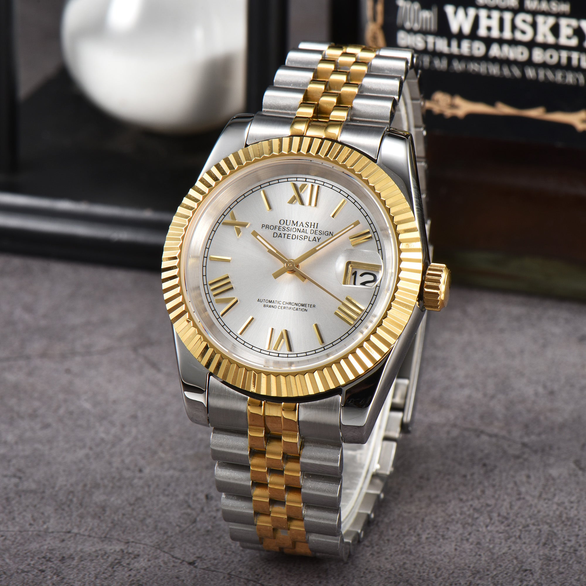 DATEJUST Silver-Gold Roman Silvery