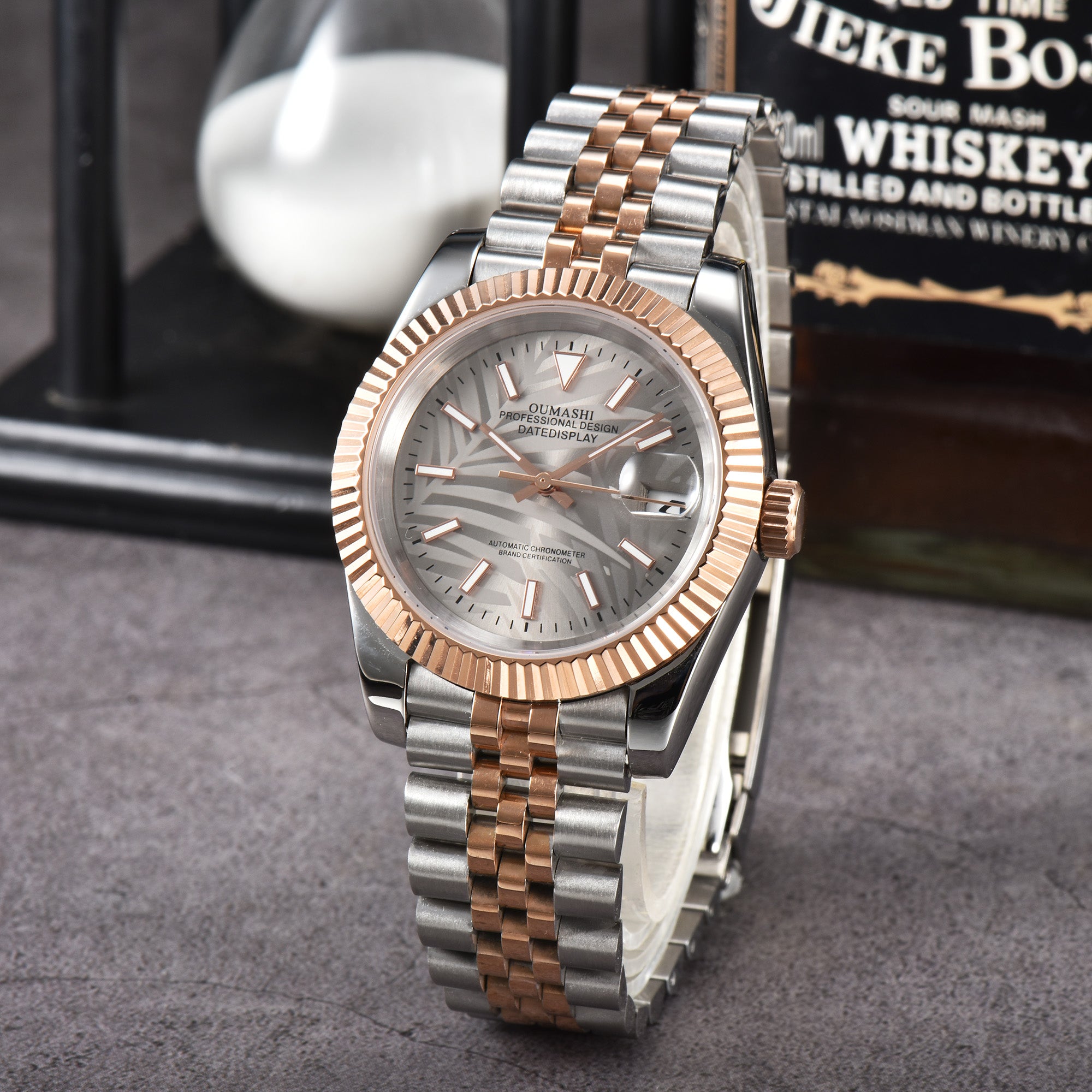 DATEJUST Silver-Rose Gold Deciduous