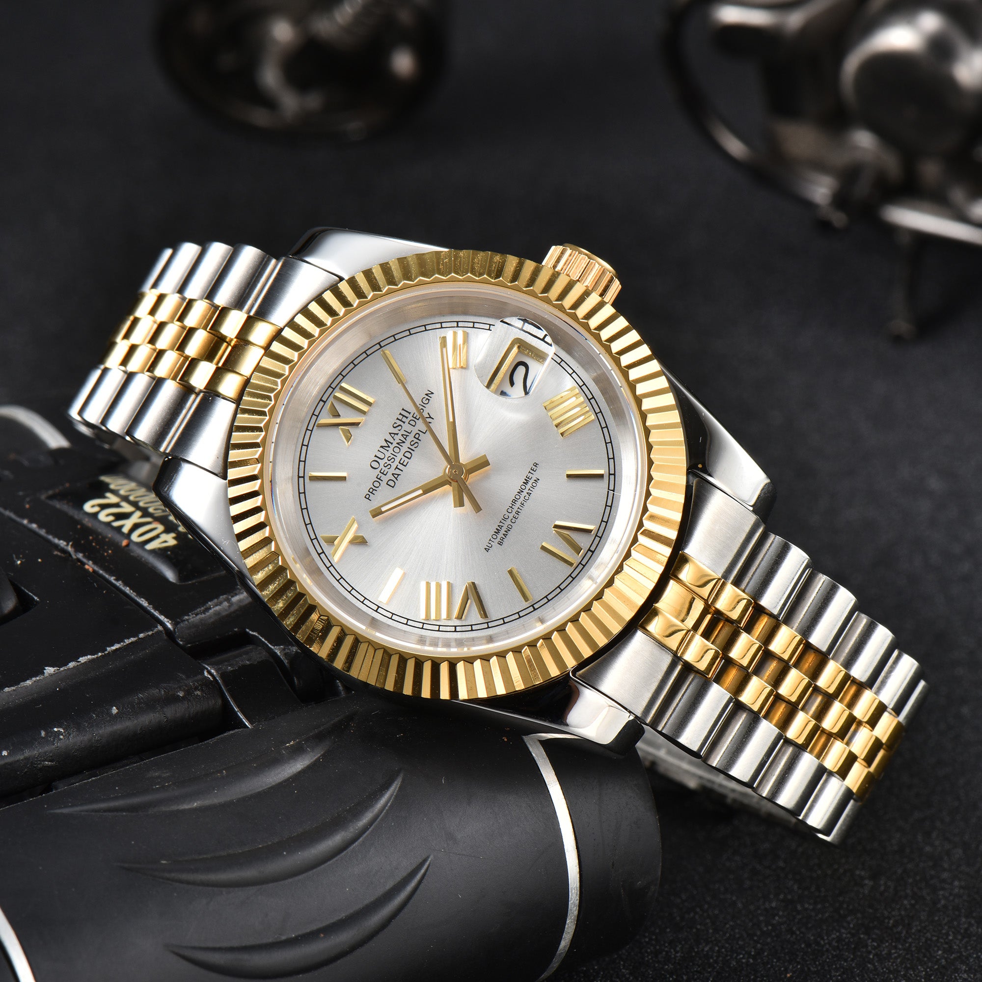 DATEJUST Silver-Gold Roman Silvery