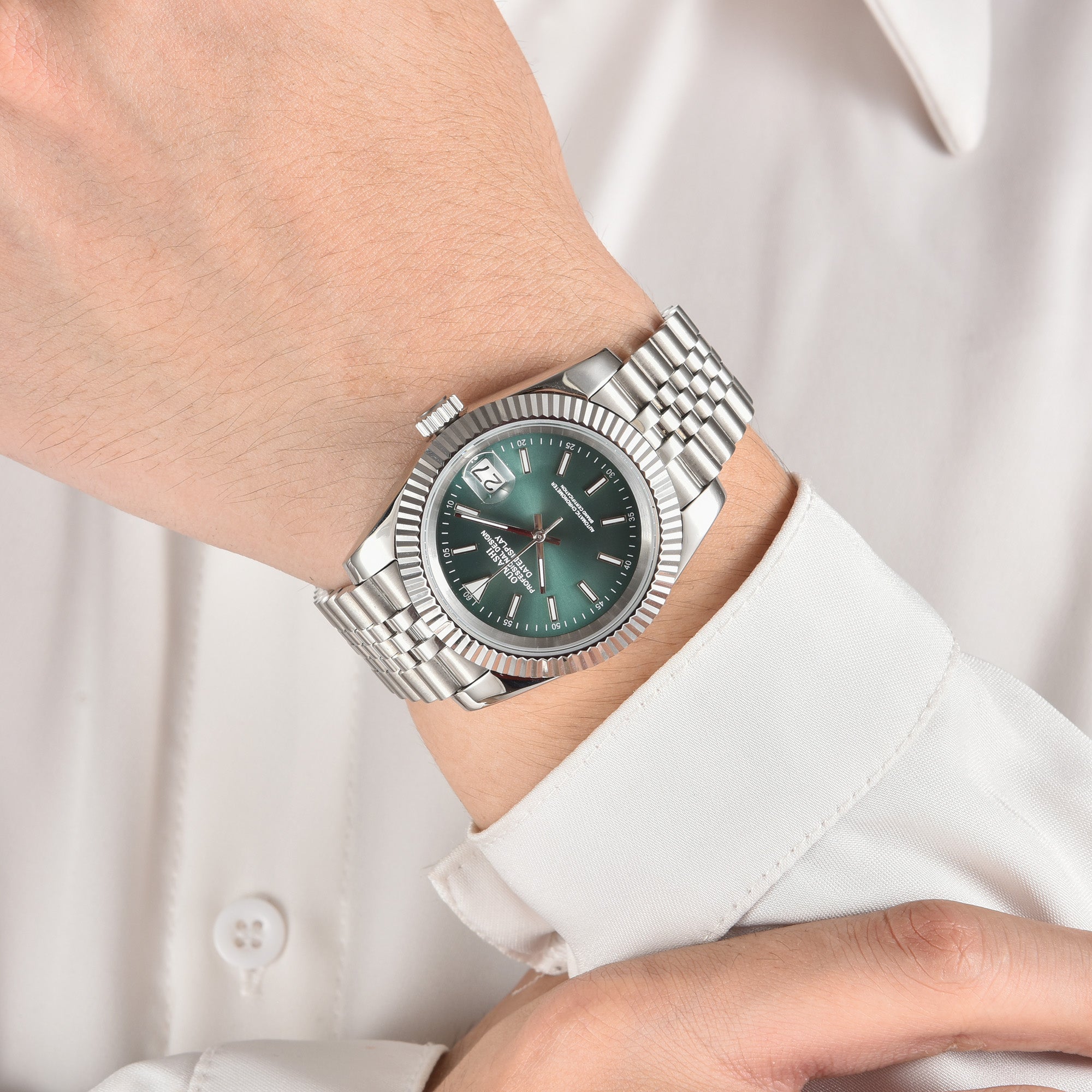 DATEJUST Silver Light Green