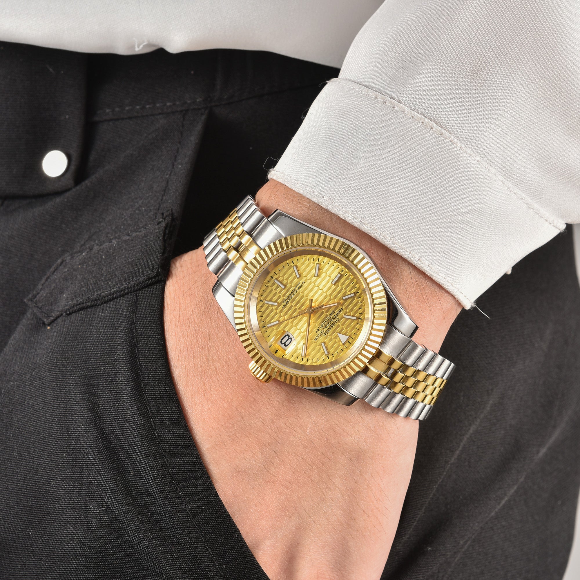 DATEJUST Silver-Gold Honeycomb