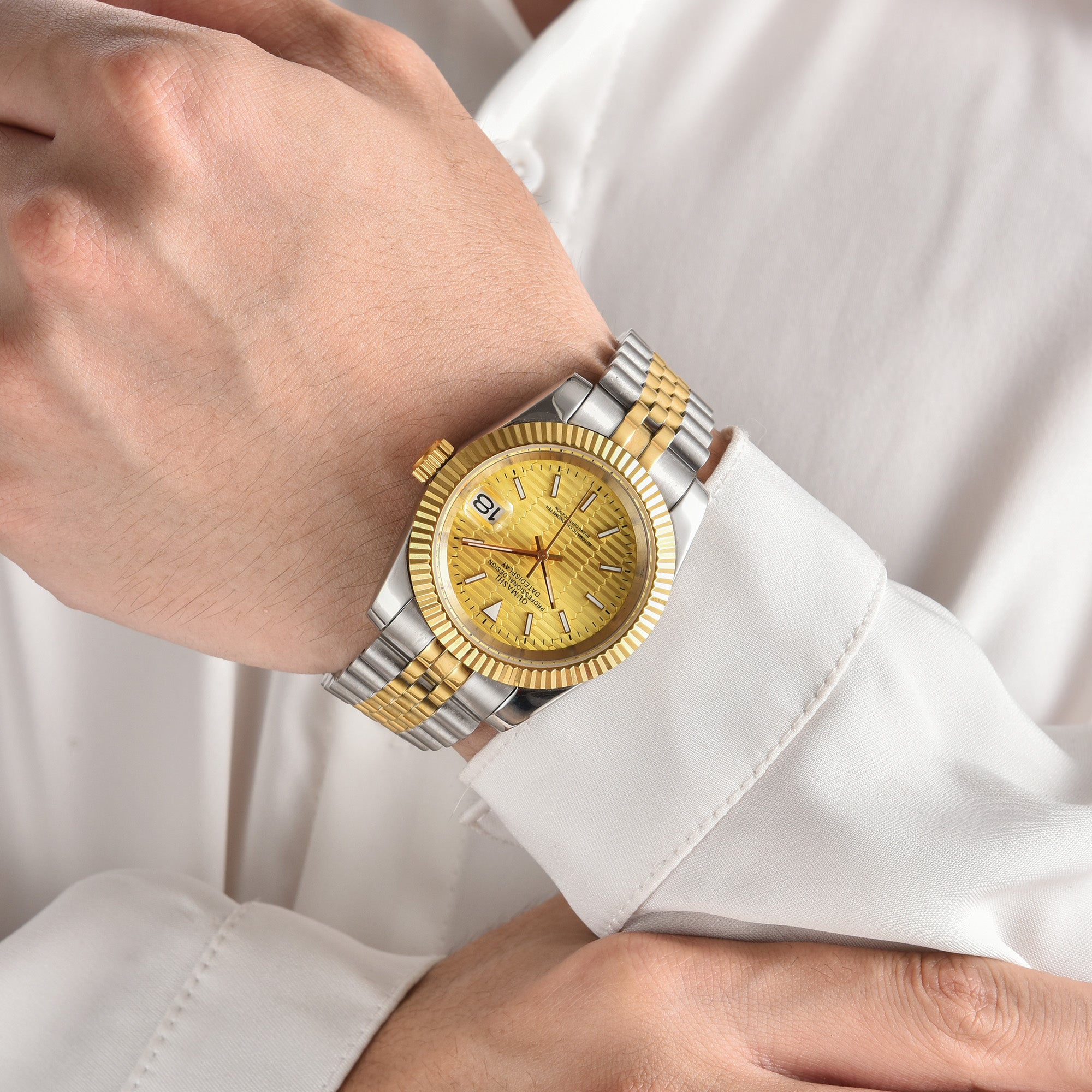 DATEJUST Silver-Gold Honeycomb