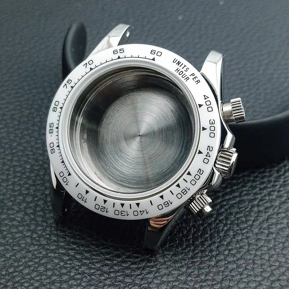 Daytona Silver Ceramic White Bezel Case