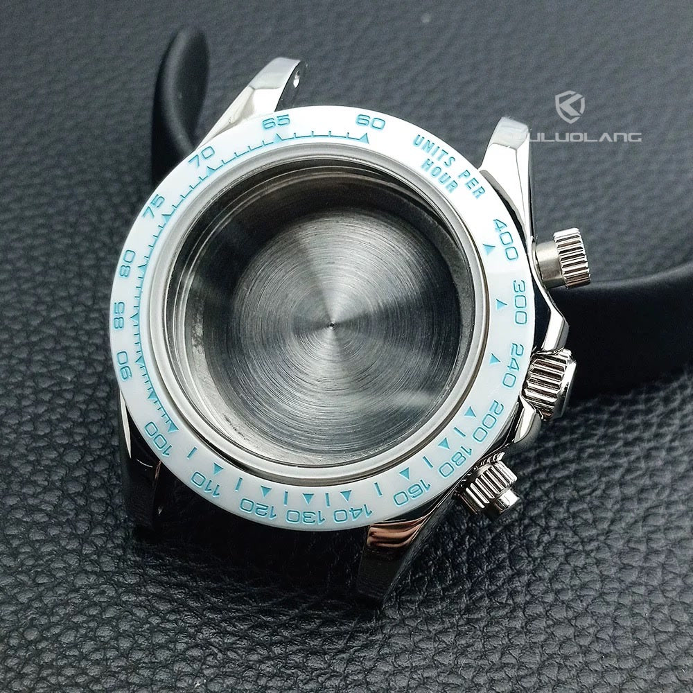 Daytona Silver Ceramic White Bezel Case