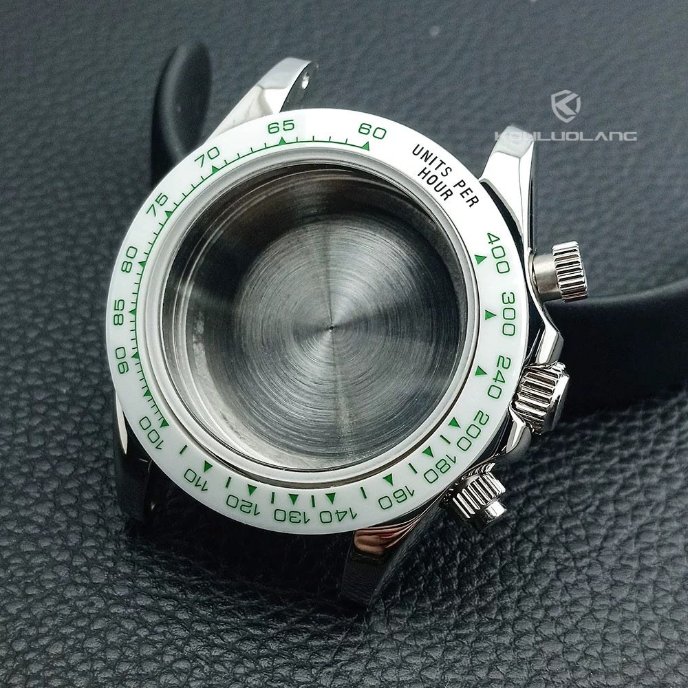 Daytona Silver Ceramic White Bezel Case