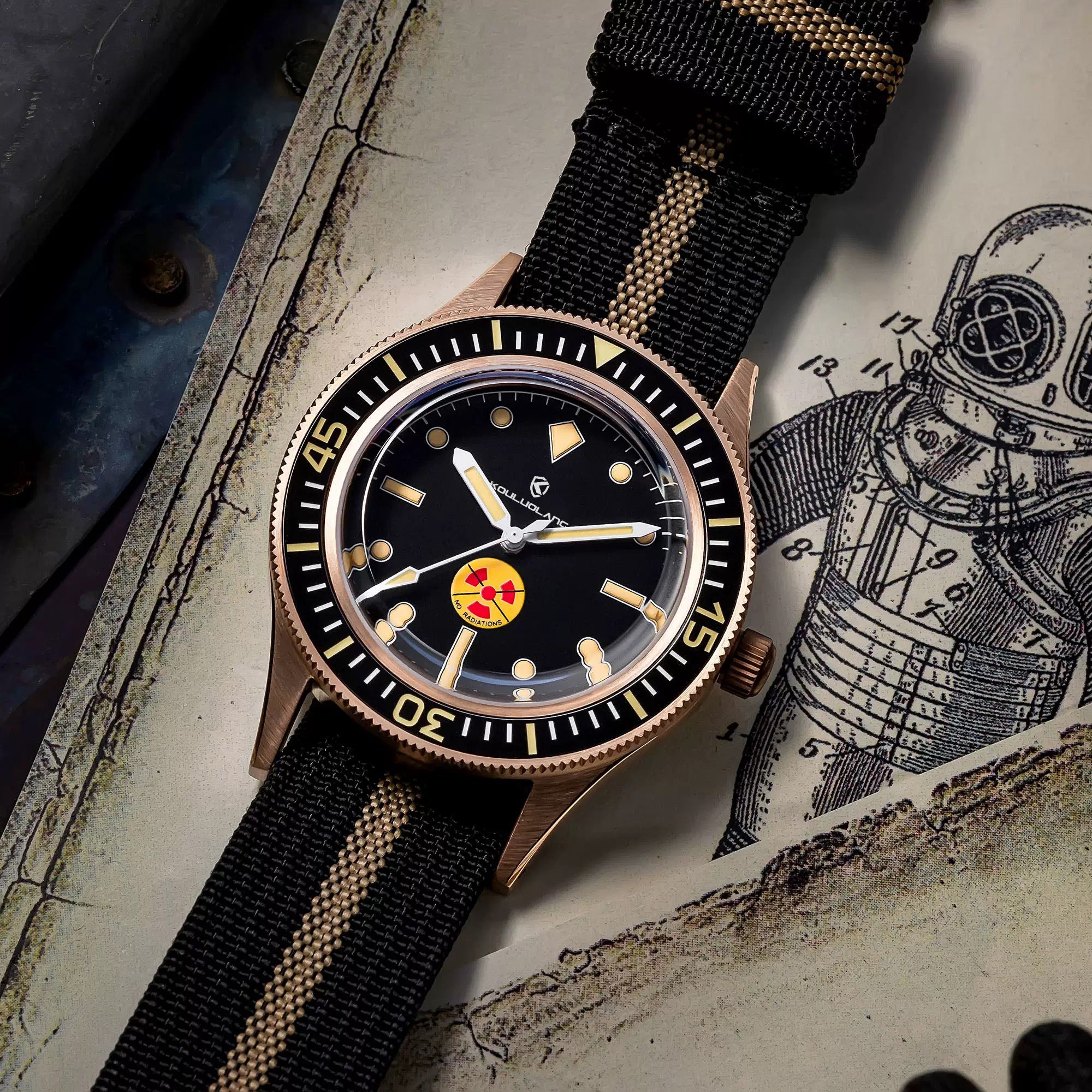 Bronze Radiation-Free Diving